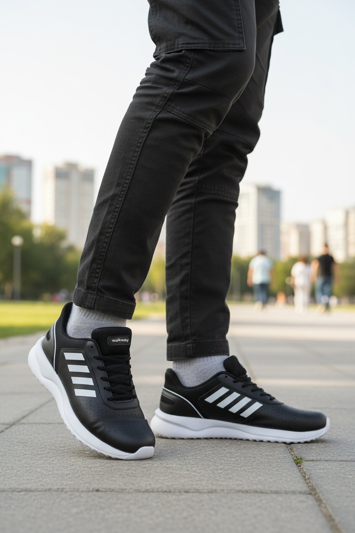 Siyah-Beyaz Erkek Spor Ayakkabı Nereus M