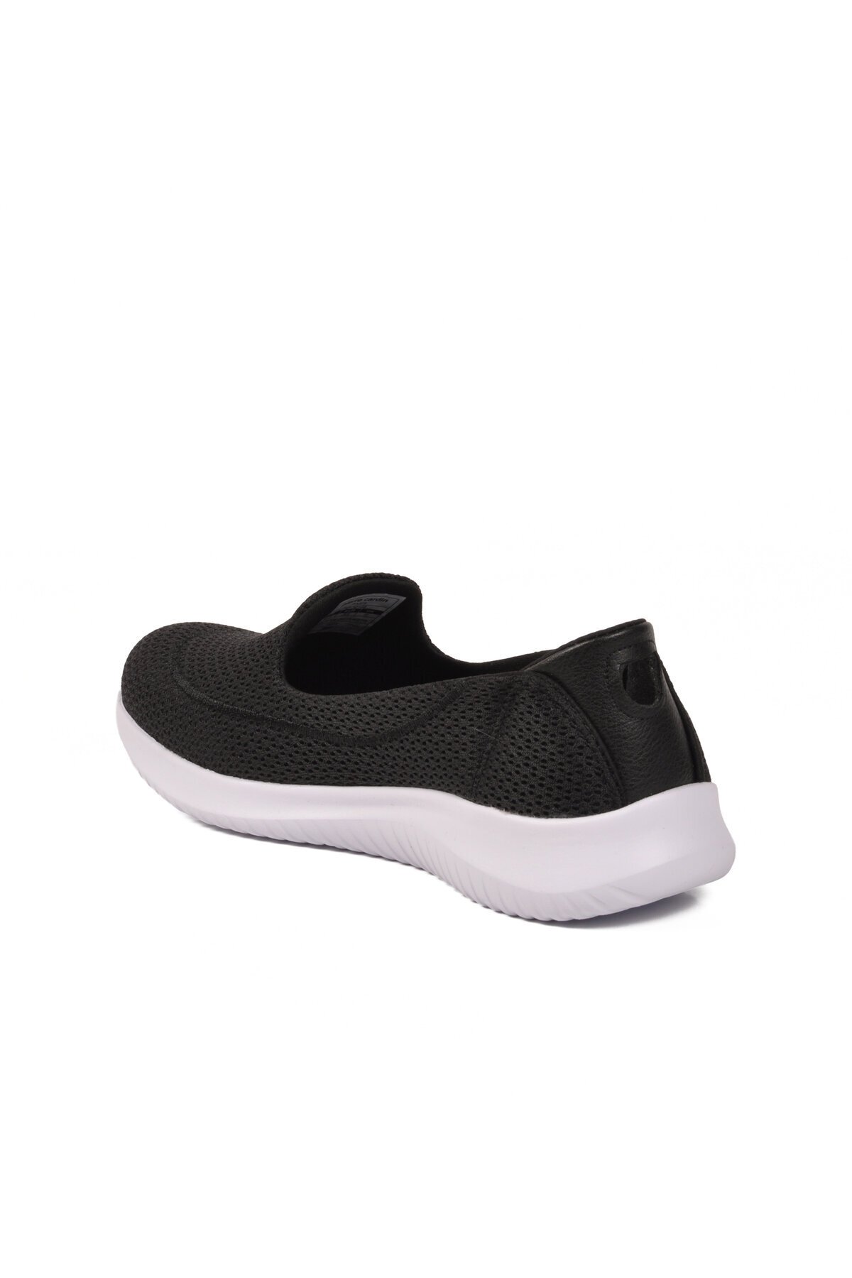Siyah-Beyaz Tekstil Hafif Esnek Kadın Spor Ayakkabı PC-30168 Z