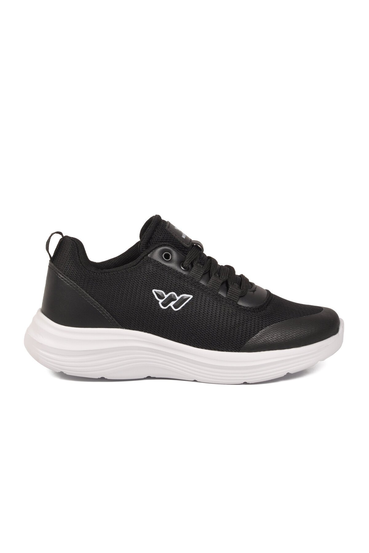 Siyah-Beyaz Tekstil Hafif Unisex Spor Ayakkabı Pete G