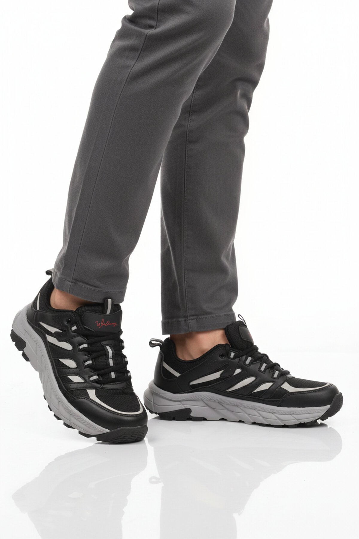 Siyah Gri Erkek Outdoor Ayakkabı Sedona M