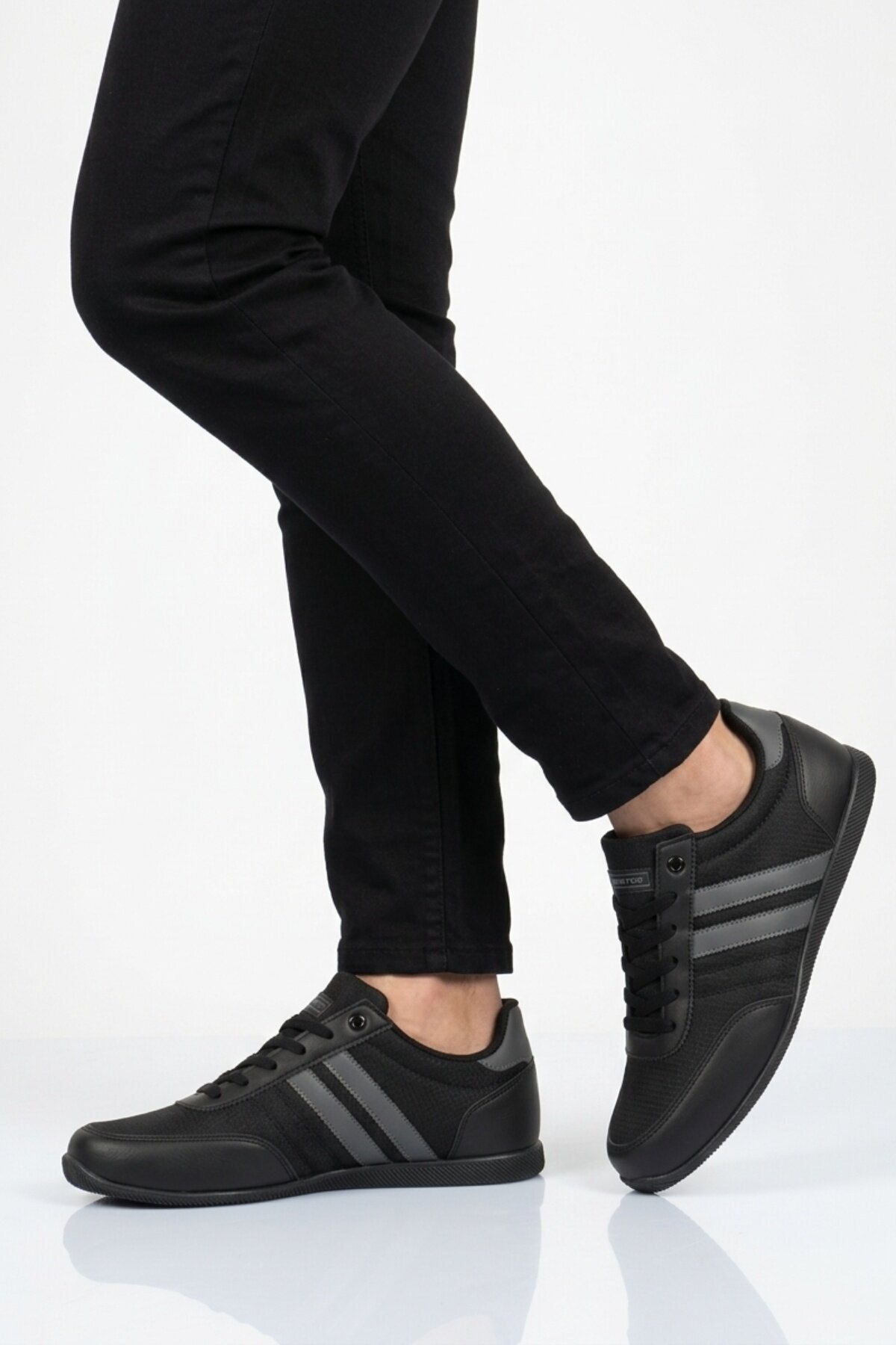 Siyah-Füme ComfortSole Taban Erkek Sneaker BST-2086 M