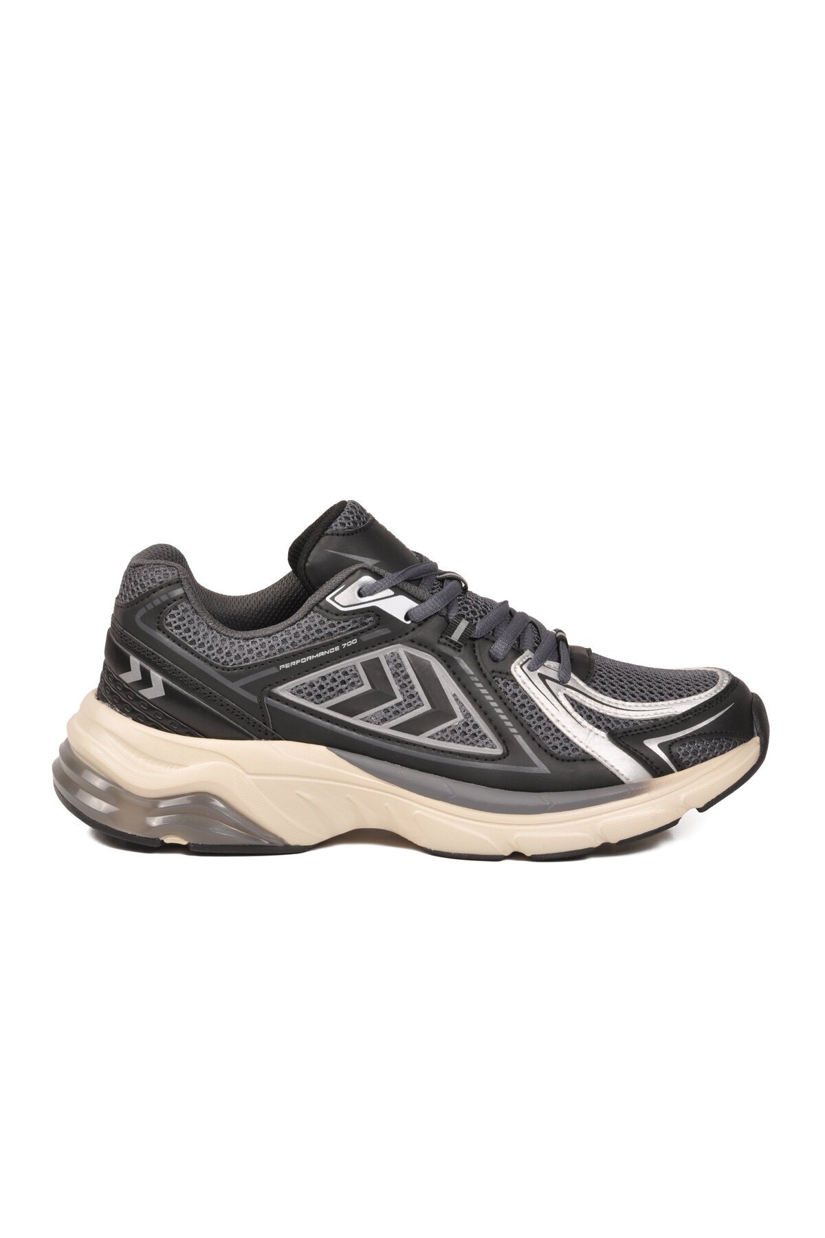Siyah-Gri Tekstil Unisex Spor Ayakkabı 900794 Hml 700