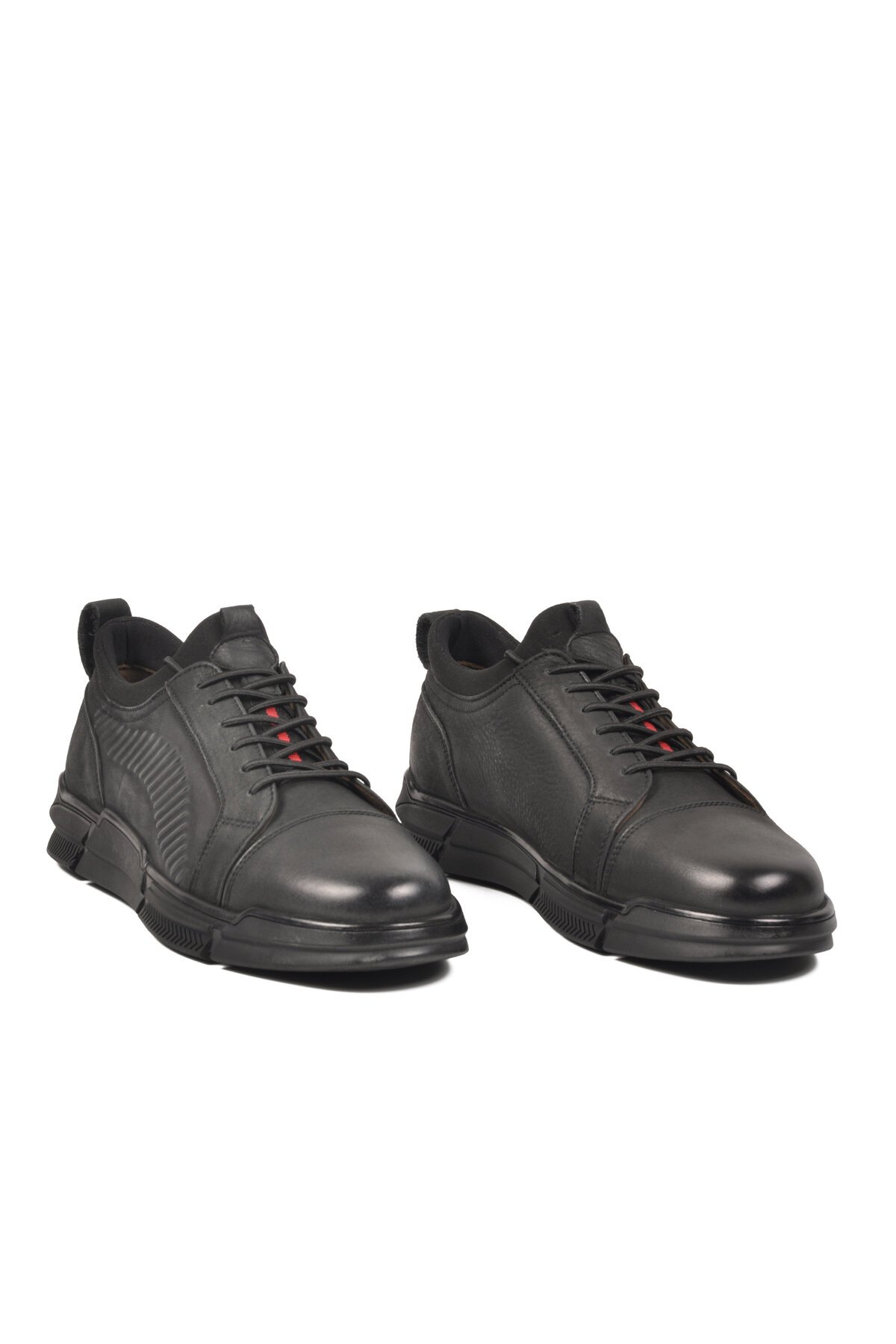 Siyah Hakiki Deri Erkek Günlük Ayakkabı Marcomen AirBagSole 152-14600 M