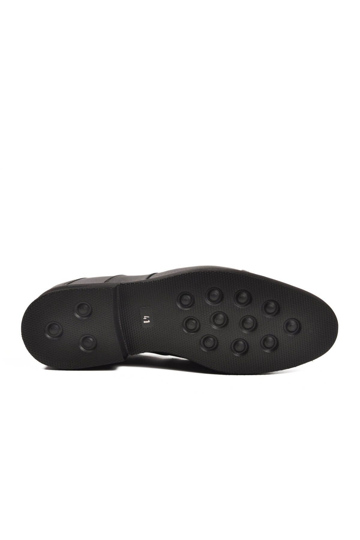 Siyah Hakiki Deri Erkek Günlük Ayakkabı Fosco 3258 M