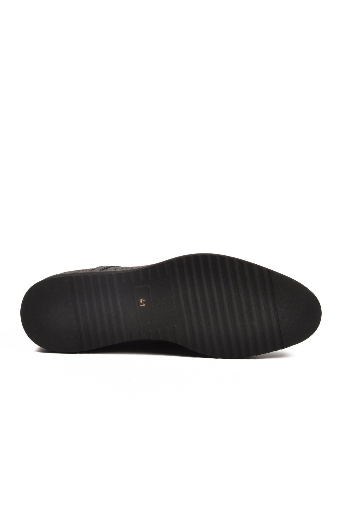 Siyah Hakiki Deri Erkek Günlük Ayakkabı 3264 M