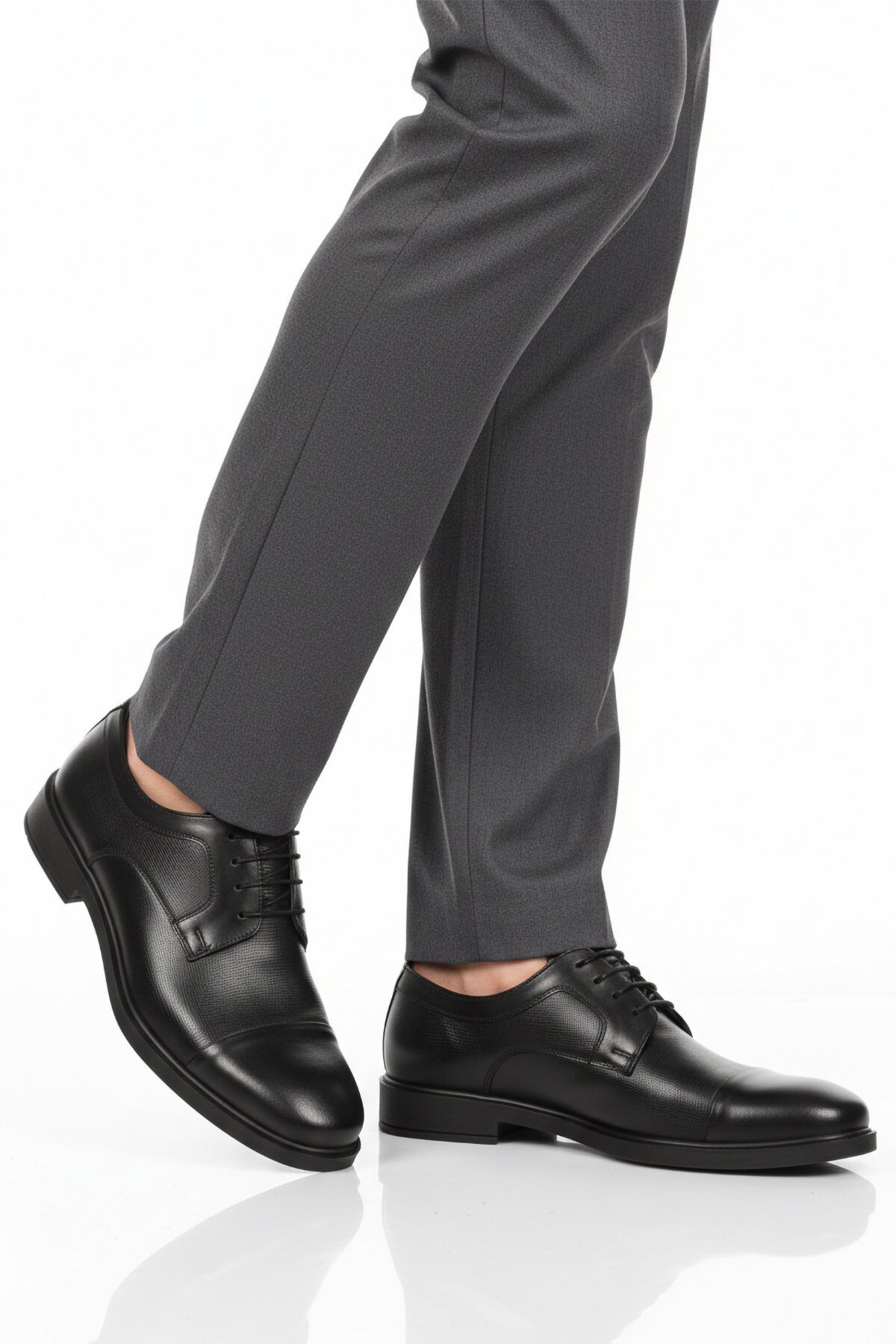 Siyah Hakiki Deri Erkek Günlük Ayakkabı 917 M