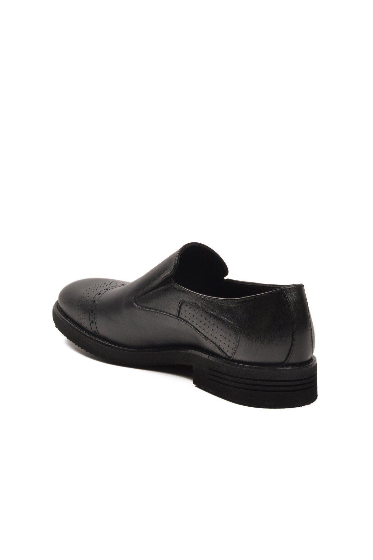 Siyah Hakiki Deri Erkek Klasik Ayakkabı Fosco 3256 M