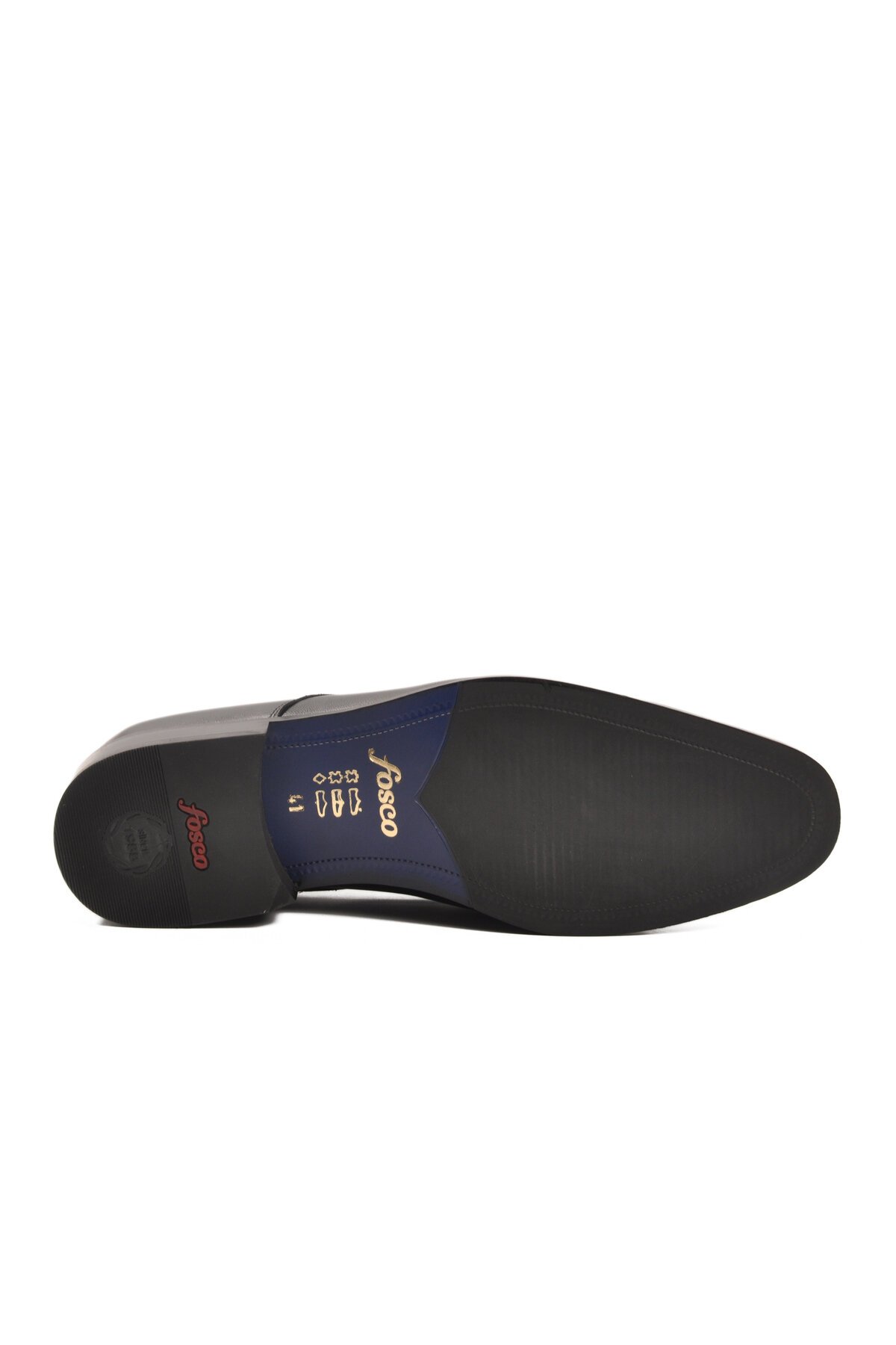 Siyah Hakiki Deri Erkek Klasik Ayakkabı Fosco 3265 M