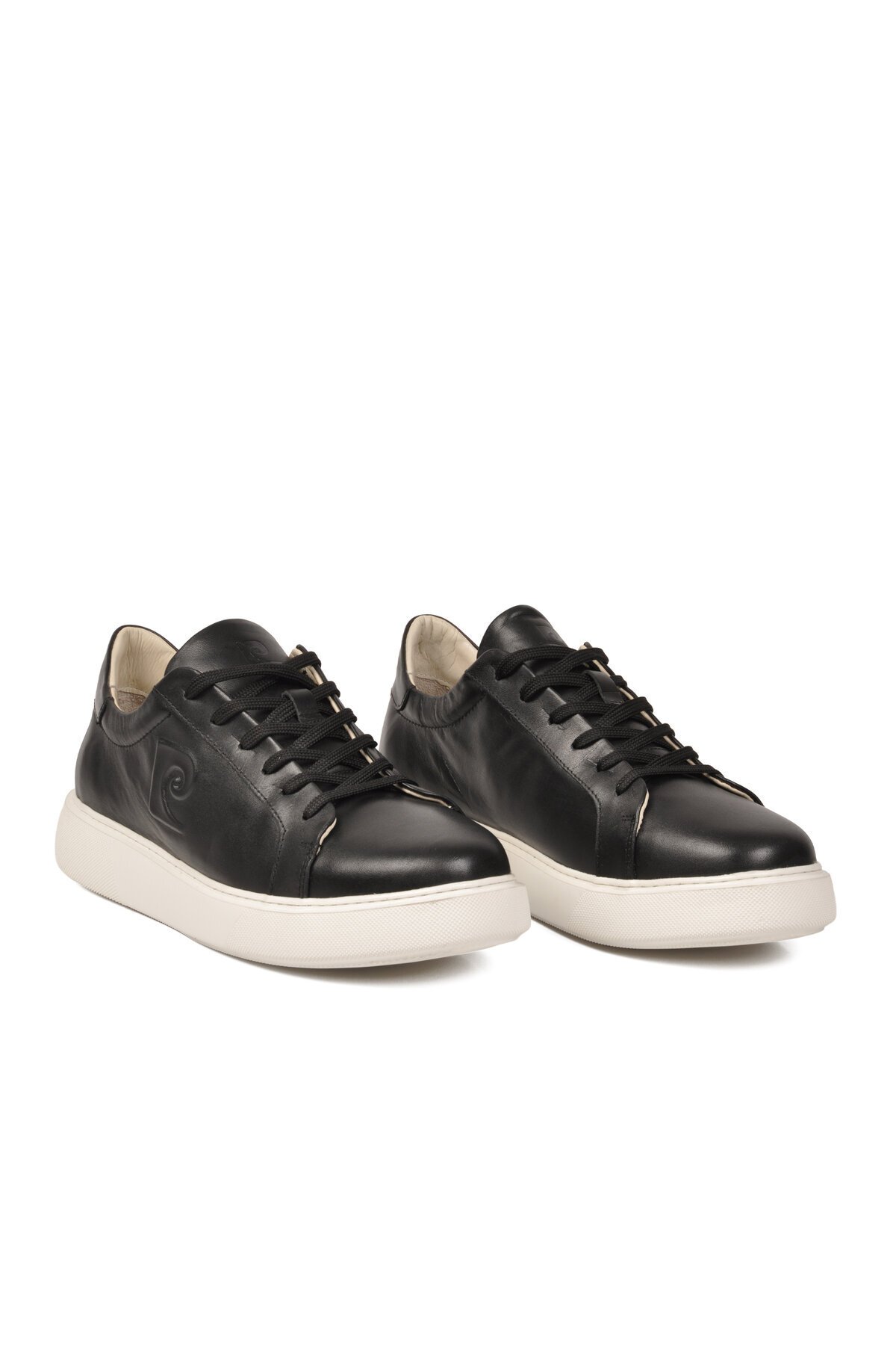 Siyah Hakiki Deri Erkek Sneaker 1362002 M ( Büyük No )