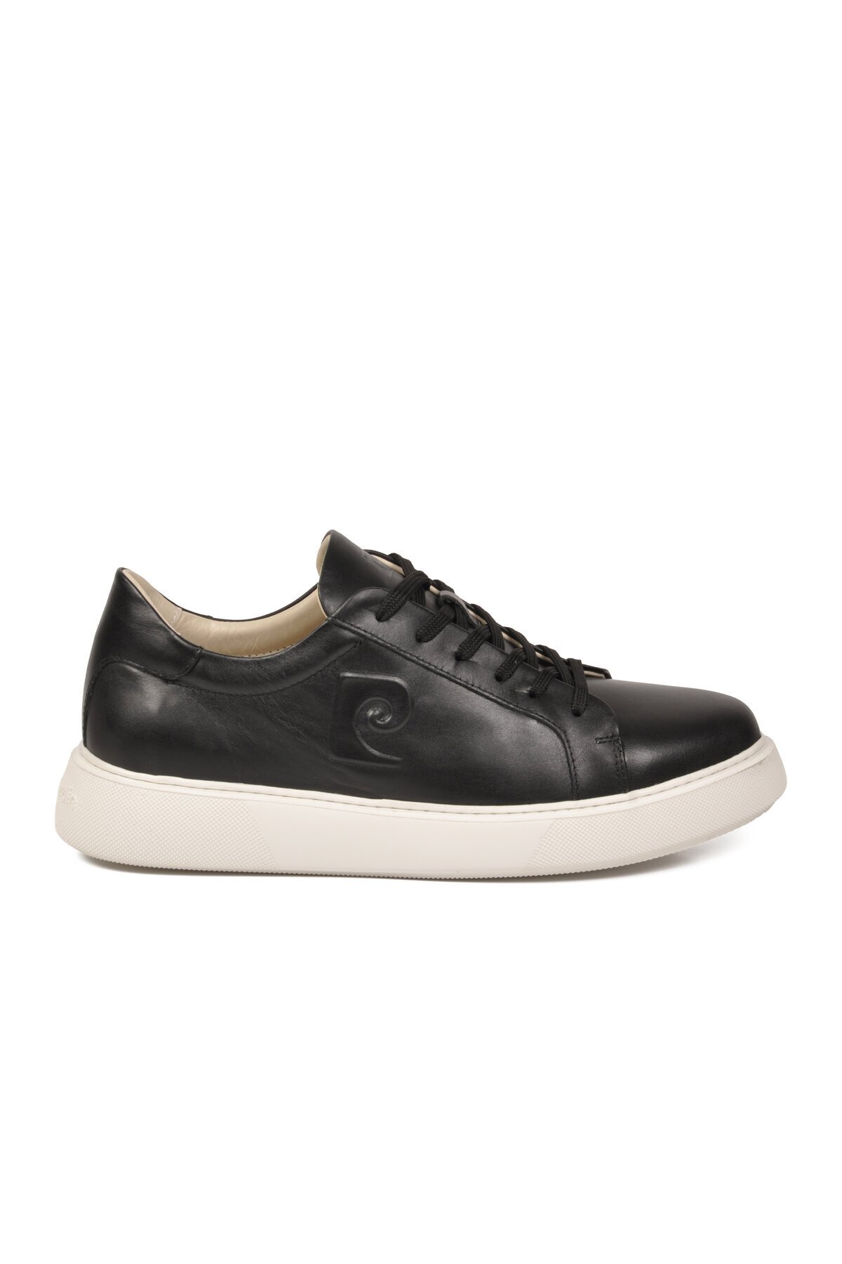 Siyah Hakiki Deri Erkek Sneaker 1362002 M ( Büyük No )