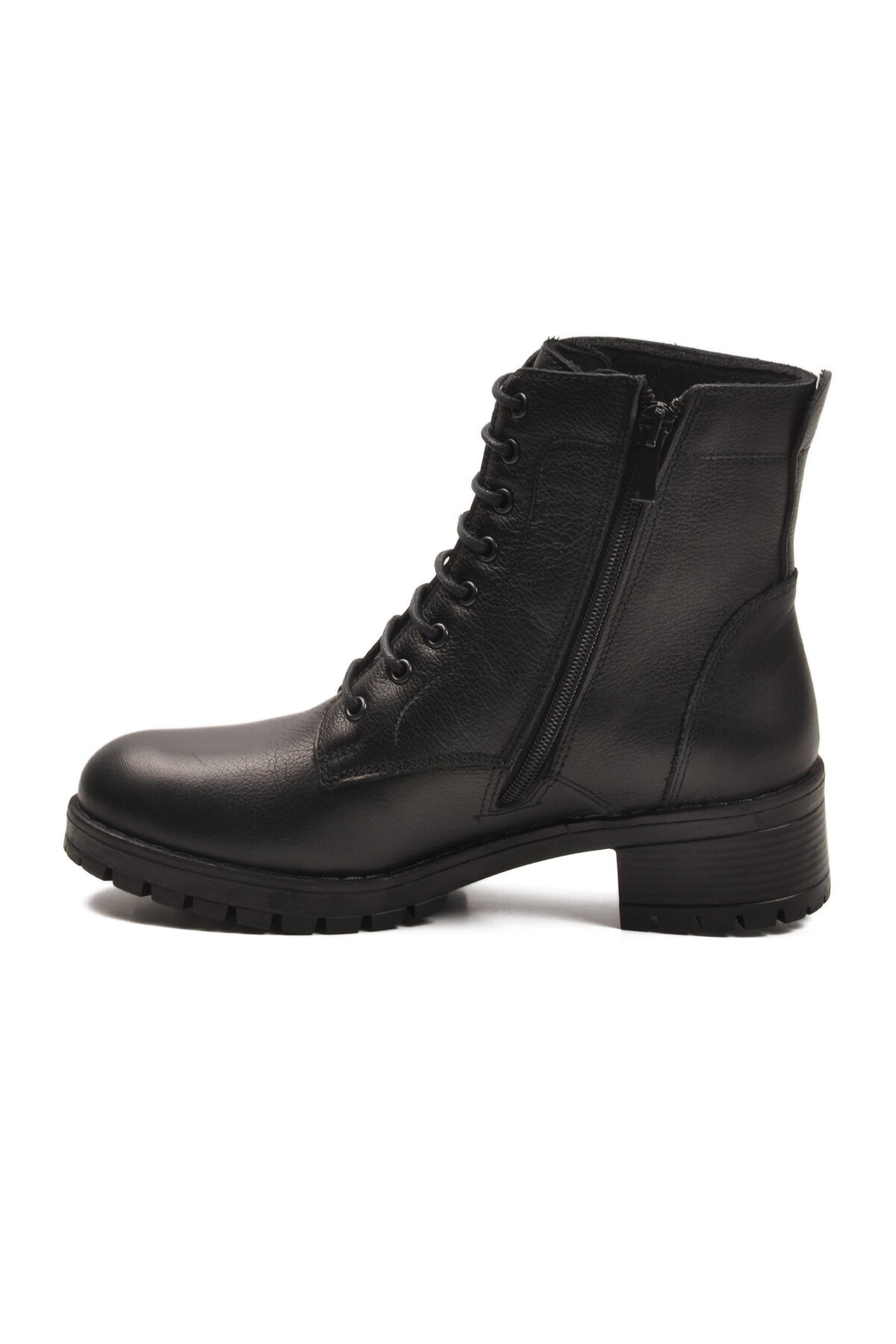 Siyah Hakiki Deri Kadın Bot 2680-1 Z