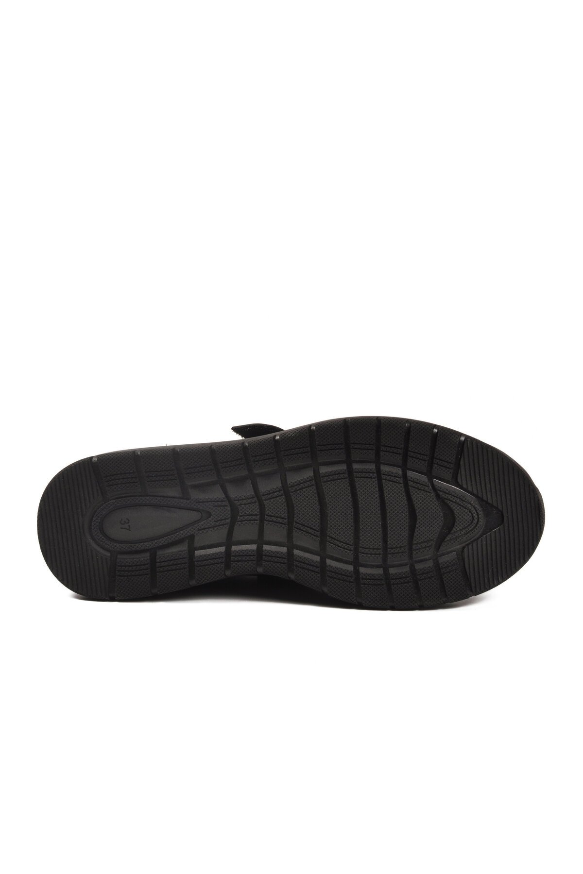 Siyah Hakiki Deri Kadın Günlük Ayakkabı 058-Ç Z