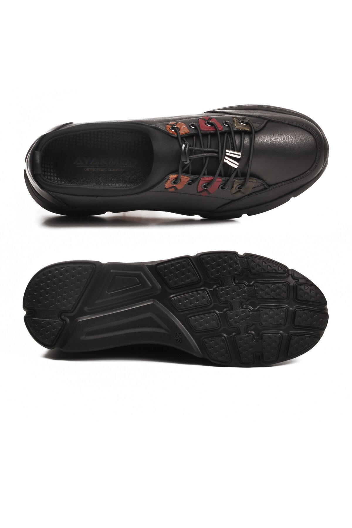 Siyah Hakiki Deri Kadın Günlük Ayakkabı 660 Z