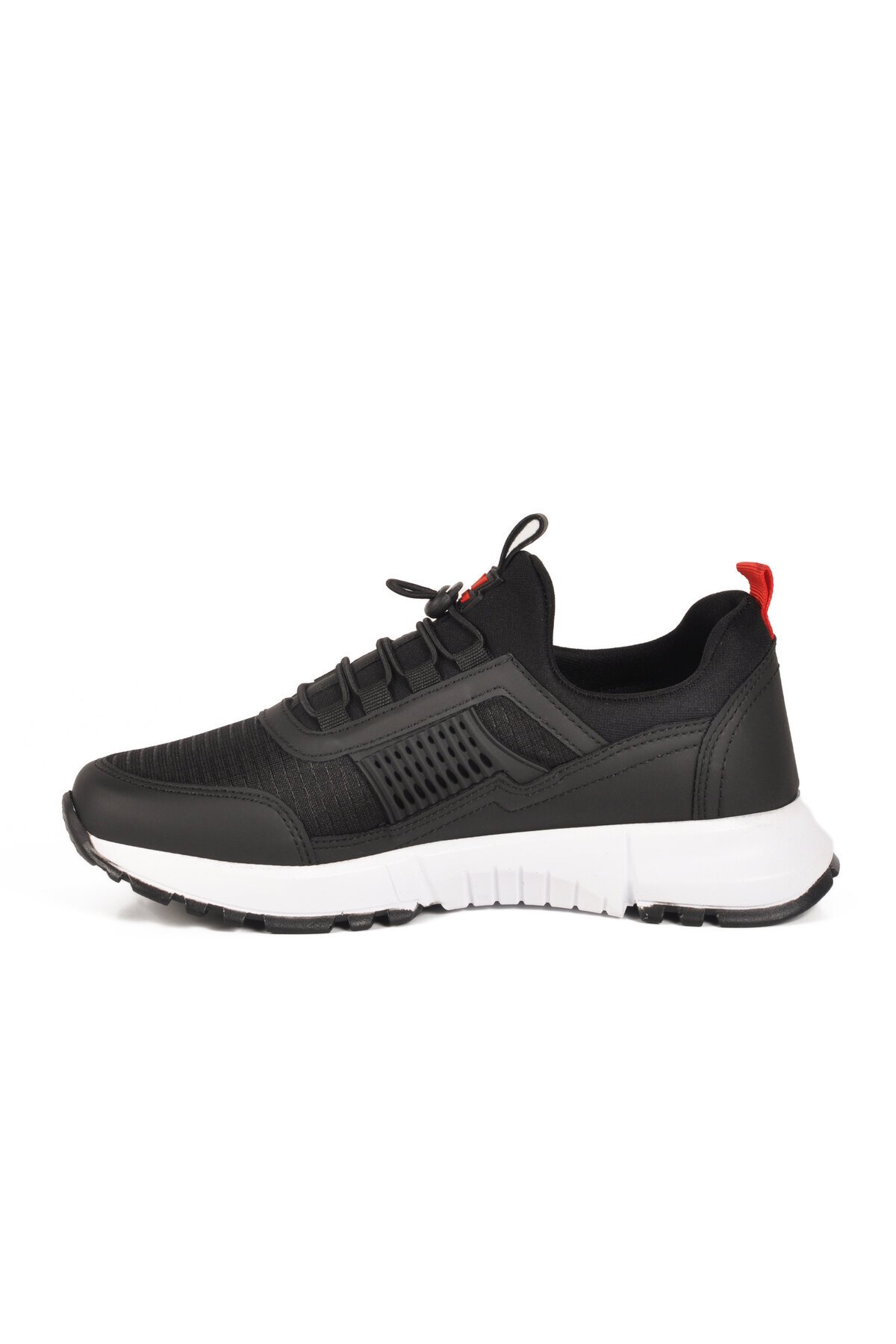 Siyah-Kırmızı Tekstil Unisex Spor Ayakkabı Nans 6006 G