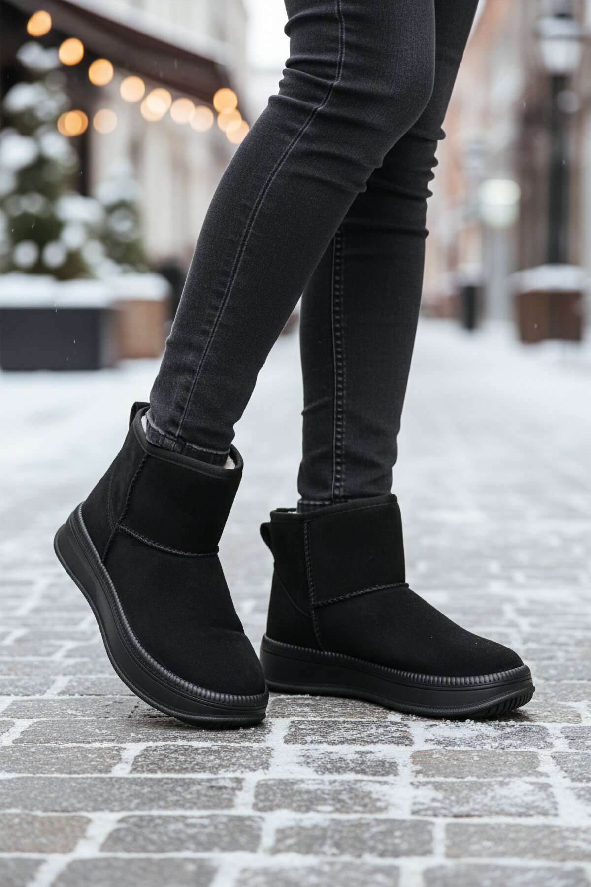 Siyah Nubuk Kadın Bot 25001 Z
