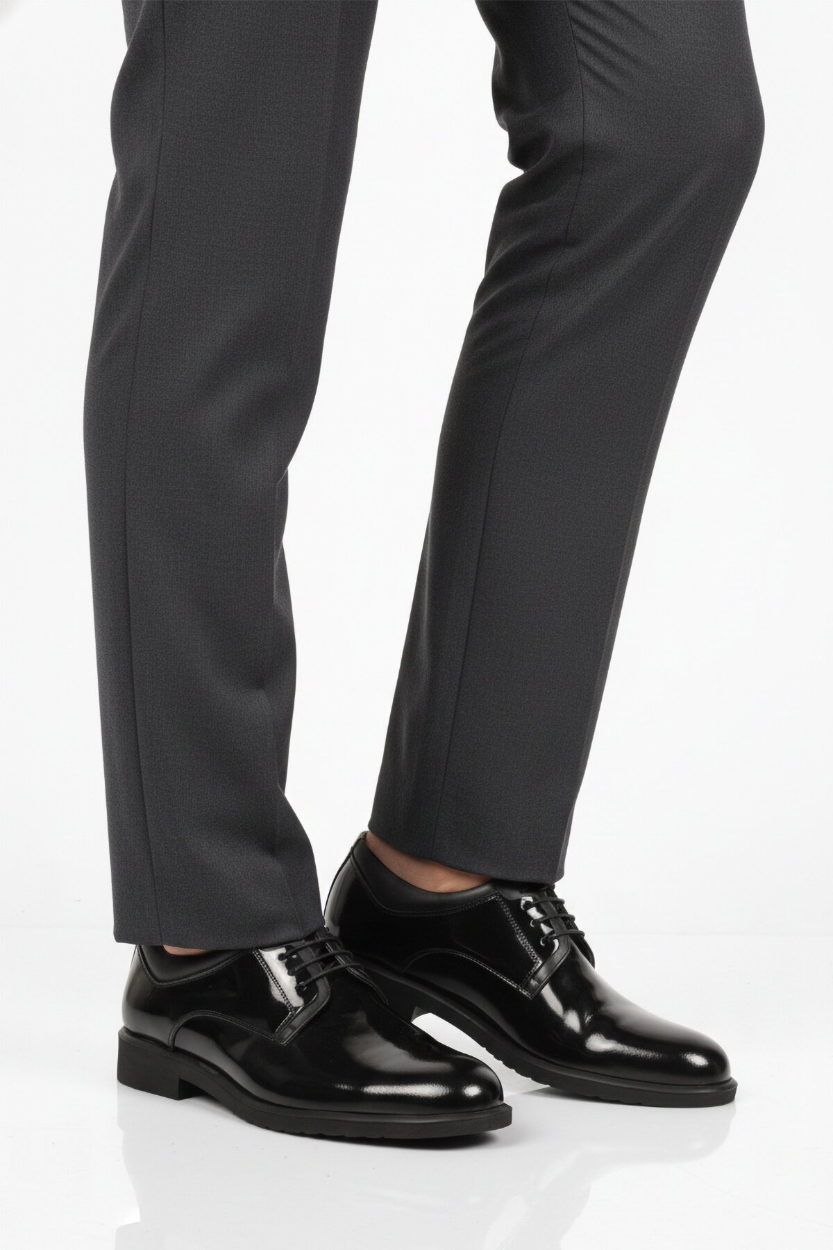 Siyah Rugan Hakiki Deri Erkek Günlük Ayakkabı 023 M