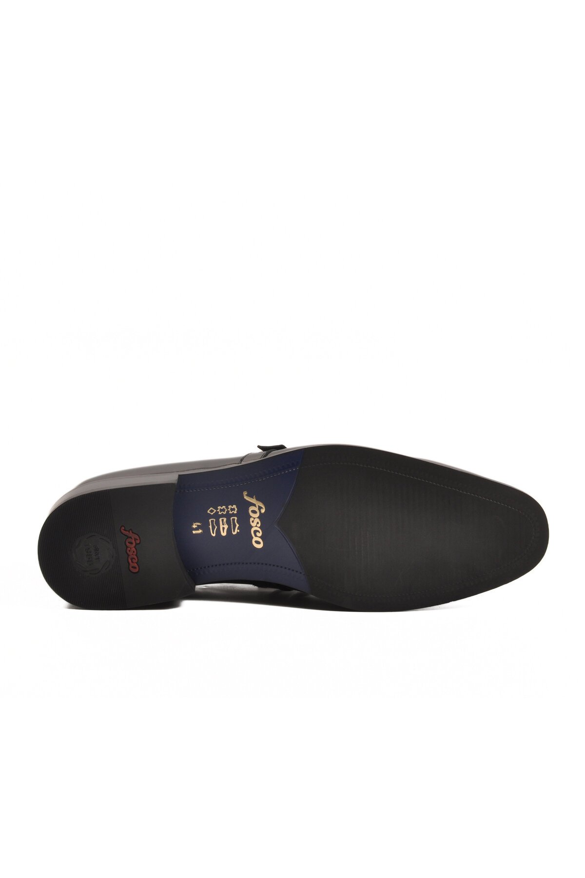 Siyah Rugan Hakiki Deri Erkek Klasik Ayakkabı Fosco 3262 M