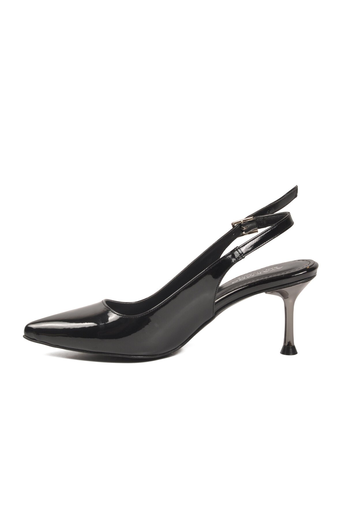 Siyah Rugan Kadın Abiye Ayakkabı 653122 Z