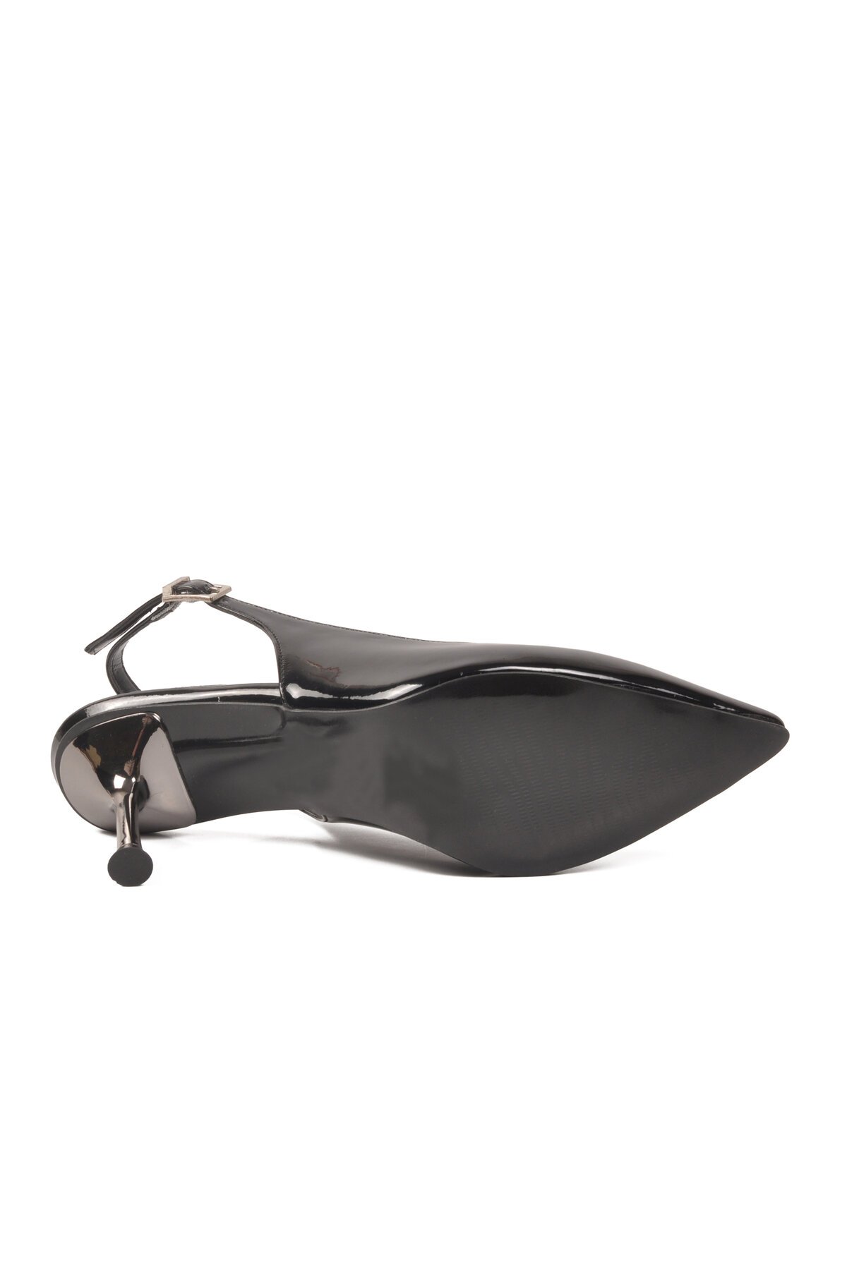 Siyah Rugan Kadın Abiye Ayakkabı 653122 Z