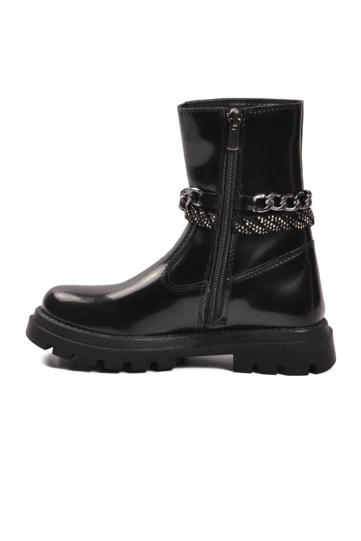 Siyah Rugan Çocuk Çizme Duru F