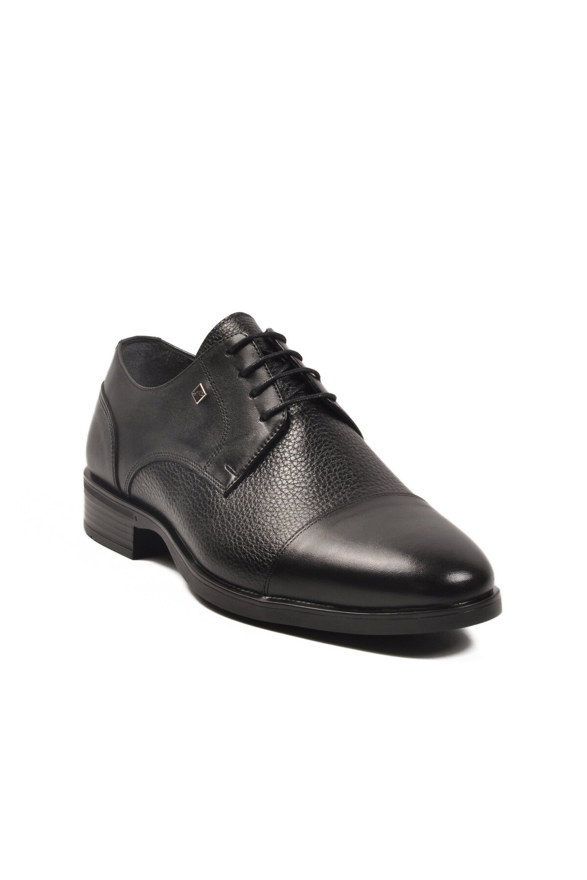 Siyah Hakiki Deri Erkek Klasik Ayakkabı 3129 M