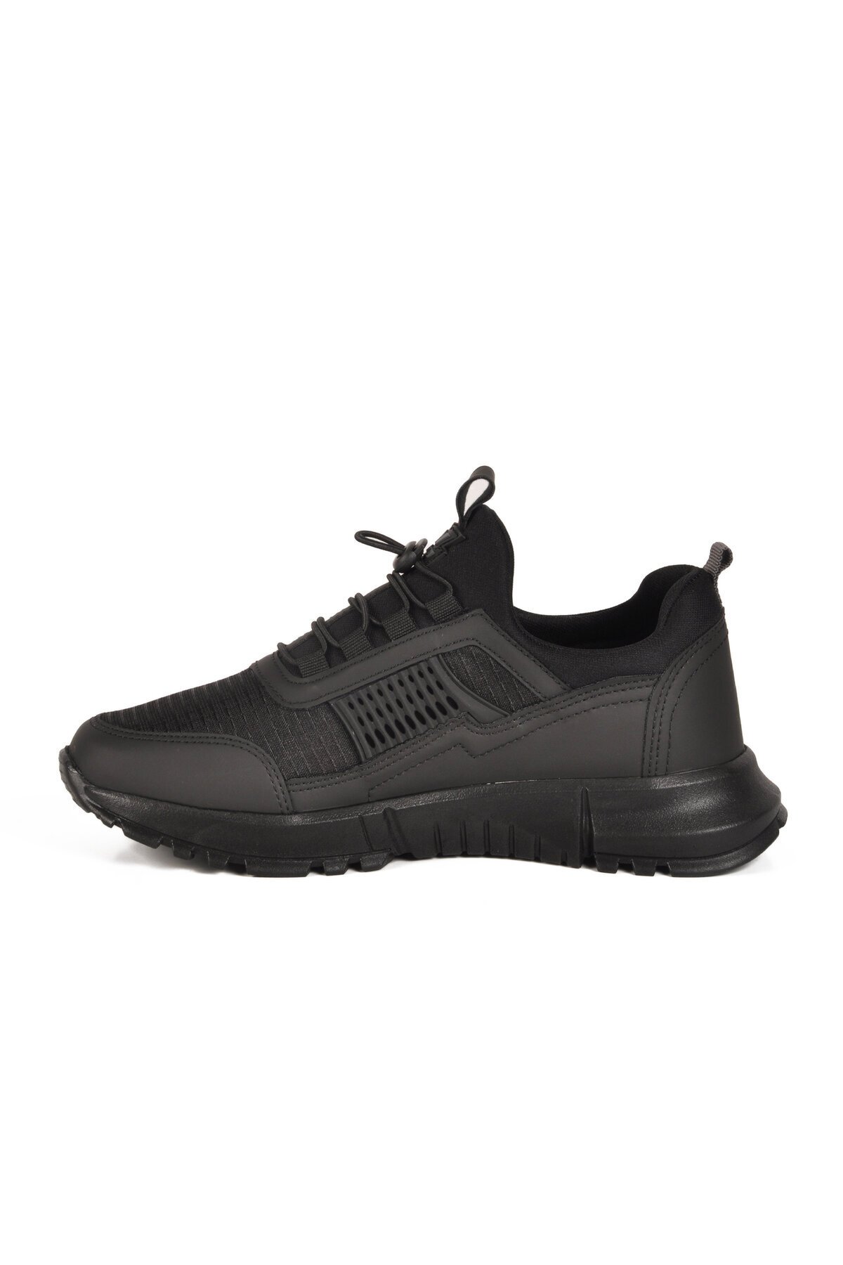 Siyah-Siyah Tekstil Unisex Spor Ayakkabı Nans 6006 G