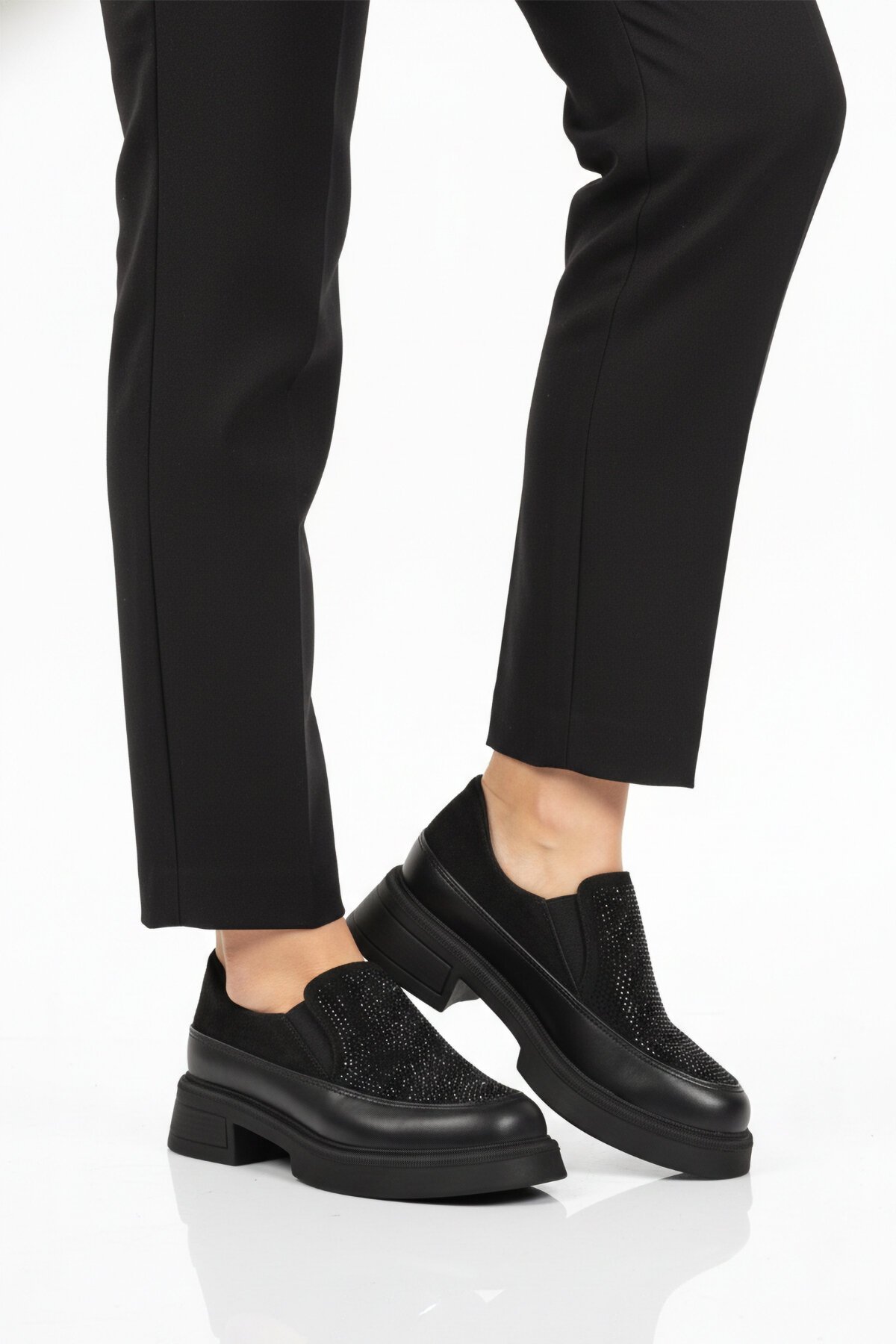 Siyah Kadın Günlük Ayakkabı PC-55216 Z