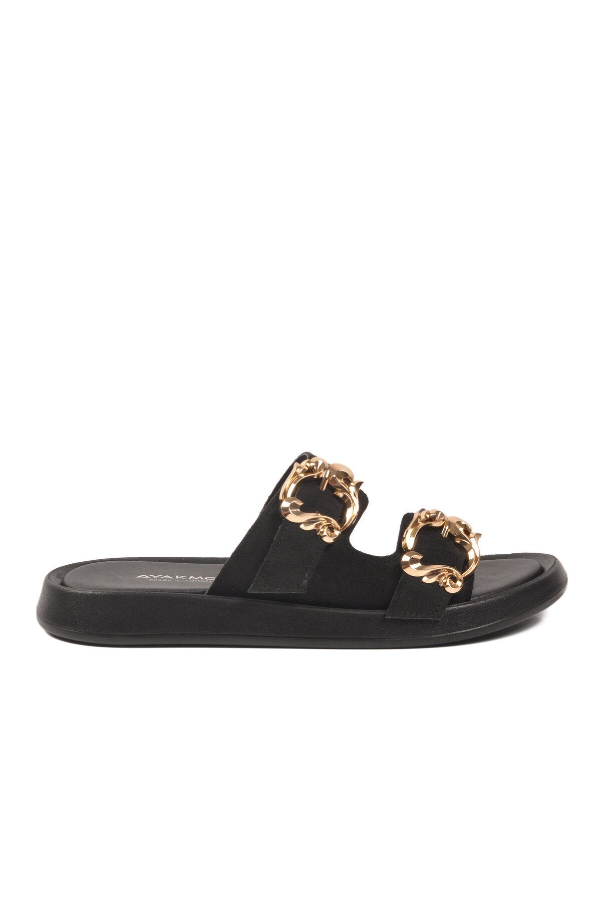 Siyah Suni Deri Kadın Terlik 513086 Z