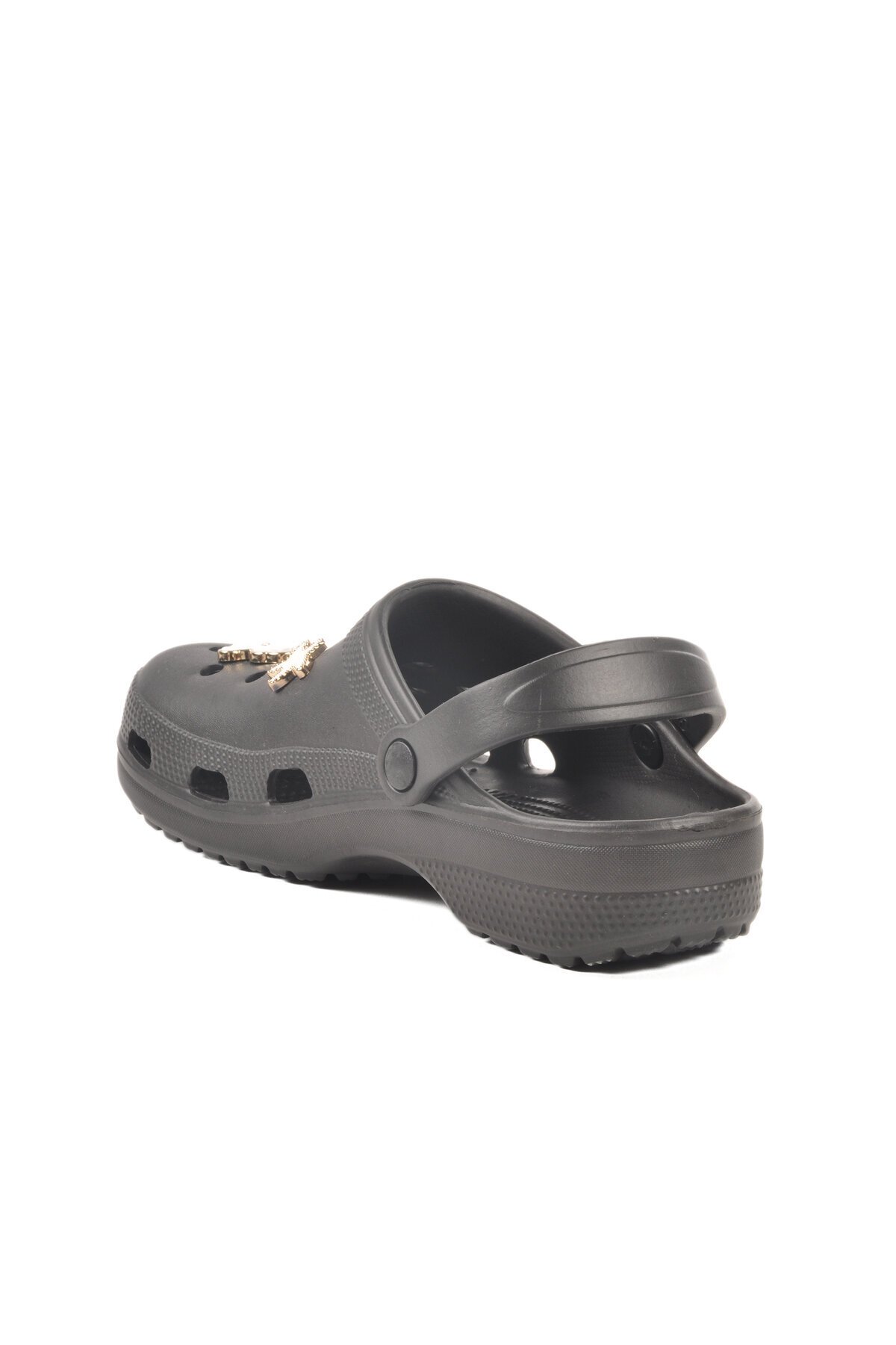 Siyah Suni Deri Unisex Terlik 606 Z