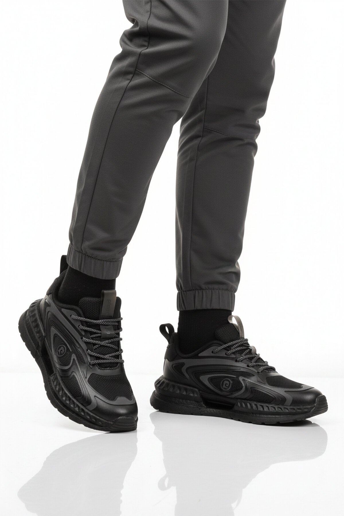 Siyah Tekstil Erkek Spor Ayakkabı PCI-11616 M