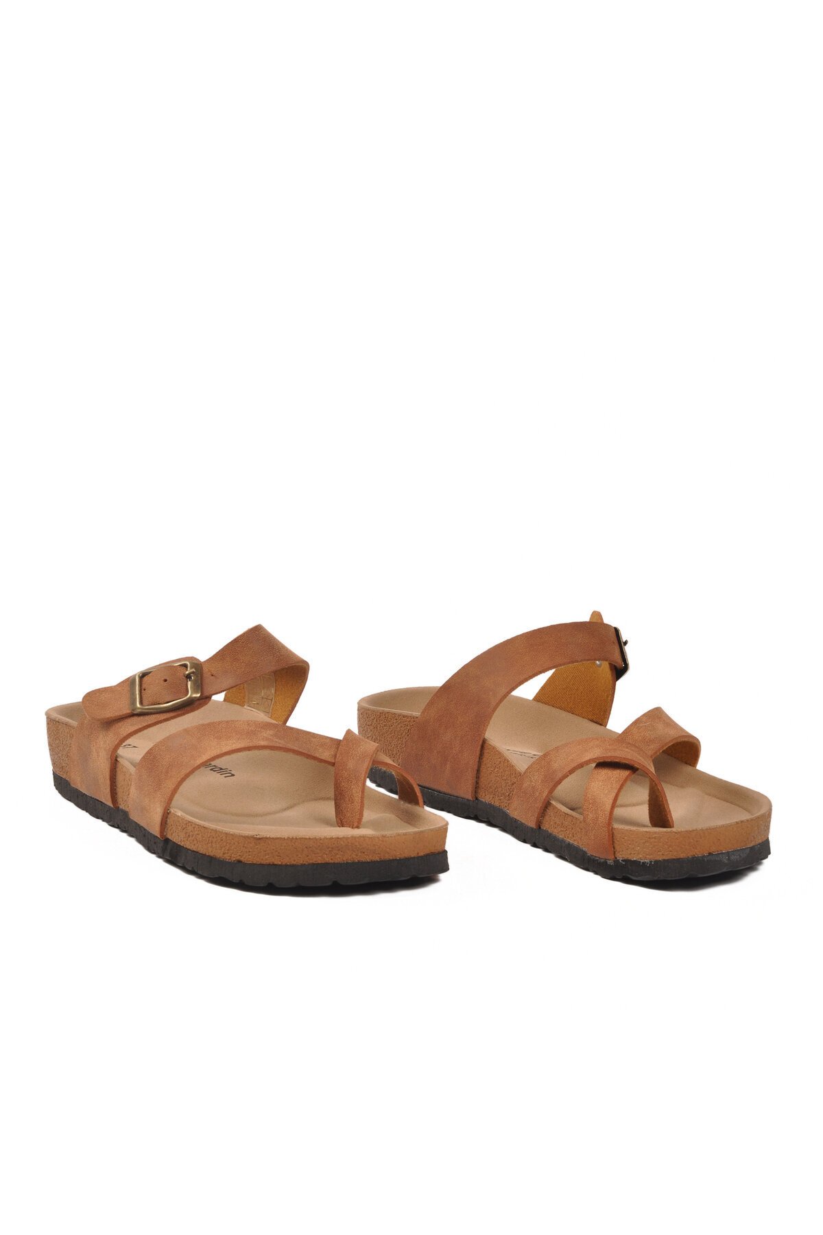 Taba Hafif Üstü Açık Kadın Terlik PC-7547 Z