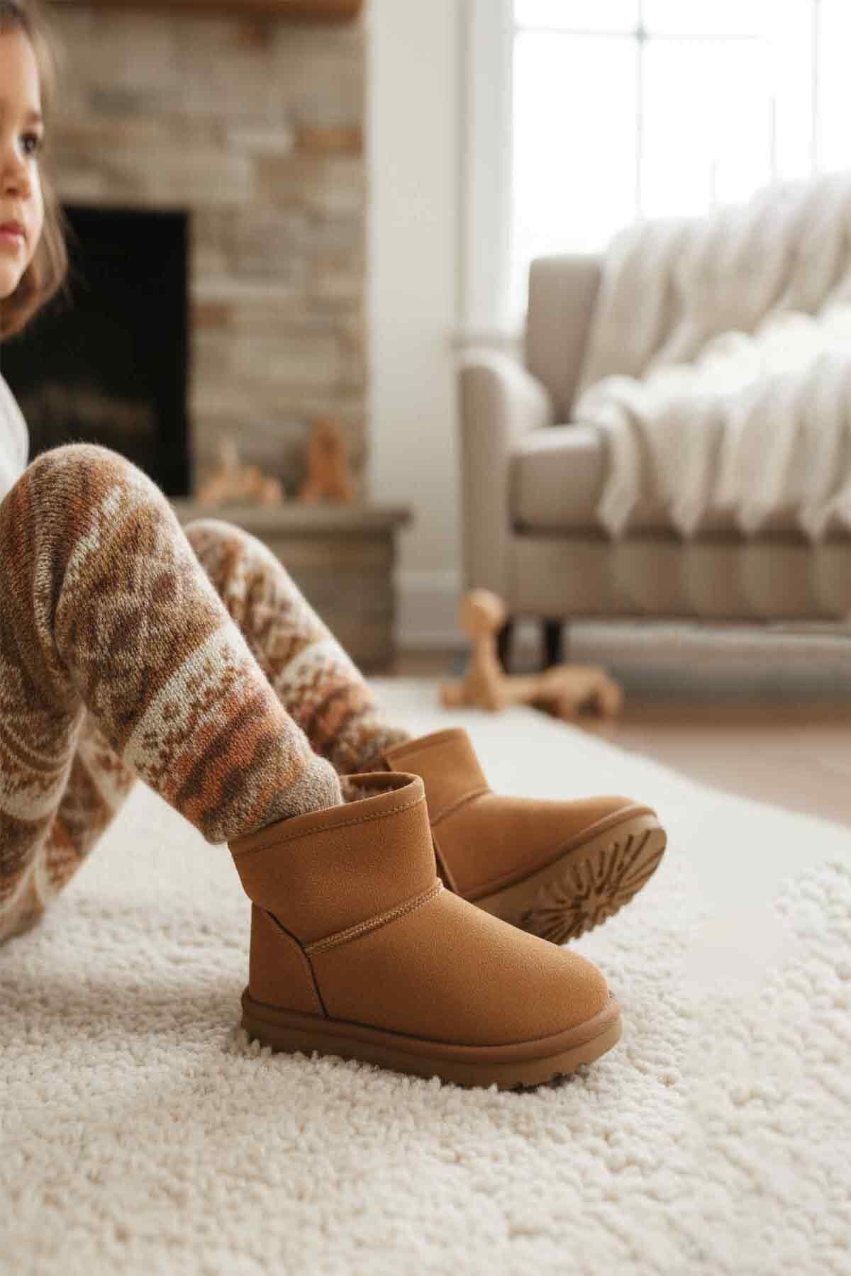 Taba Süet Çocuk Bot 2096 P