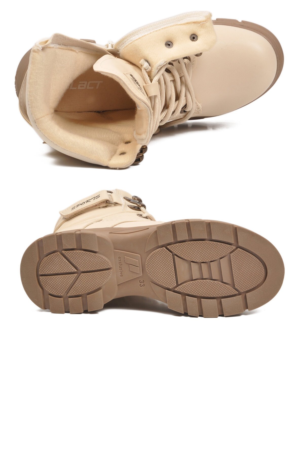 Bej-Vizon Unisex Çocuk Bot 24035 F