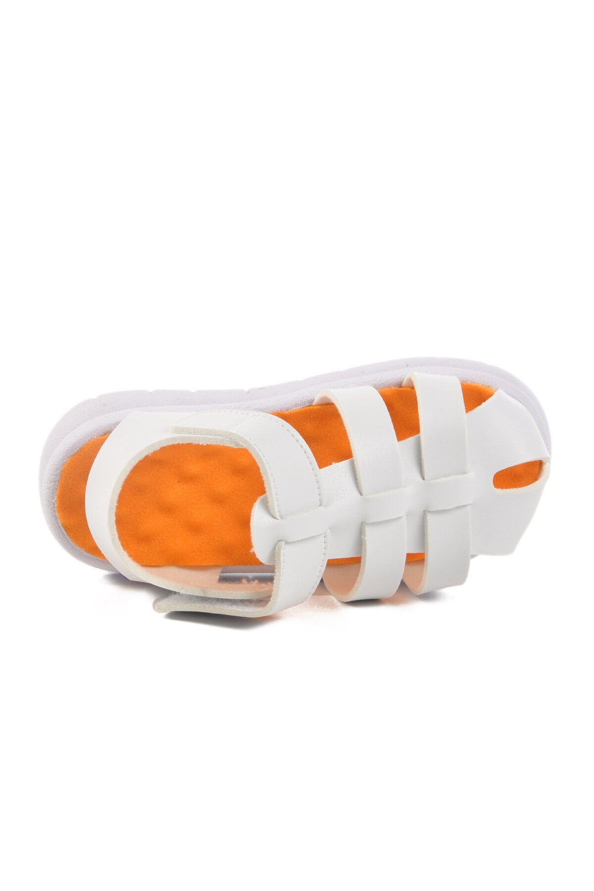 Beyaz Cırtlı Unisex Çocuk Sandalet BN-1245 B