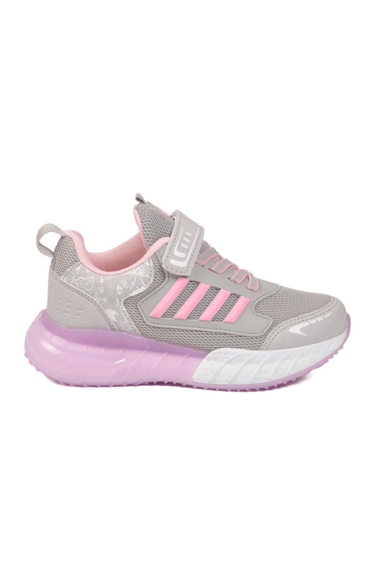 Buz-Pembe Rahat Taban Erkek Çocuk Spor Ayakkabı 748 F
