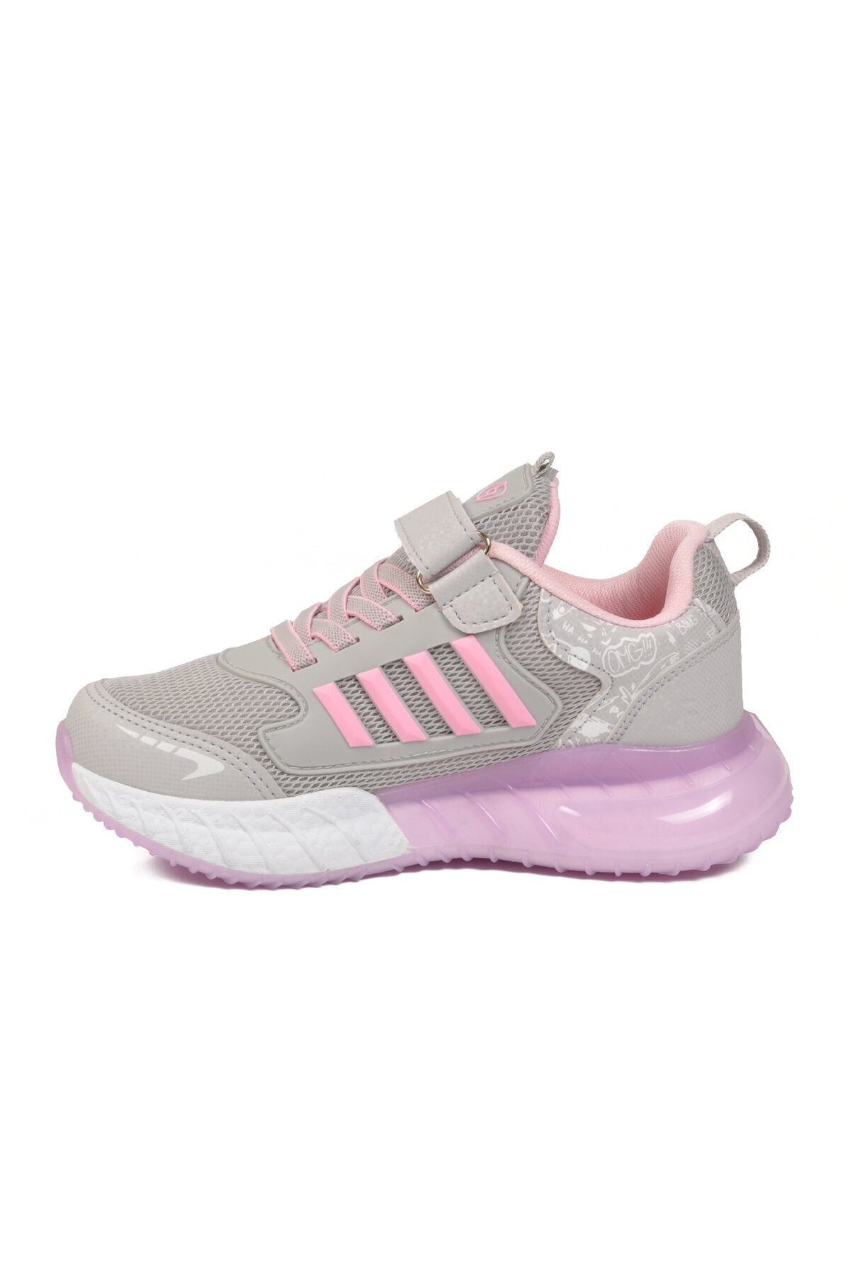 Buz-Pembe Rahat Taban Erkek Çocuk Spor Ayakkabı 748 F
