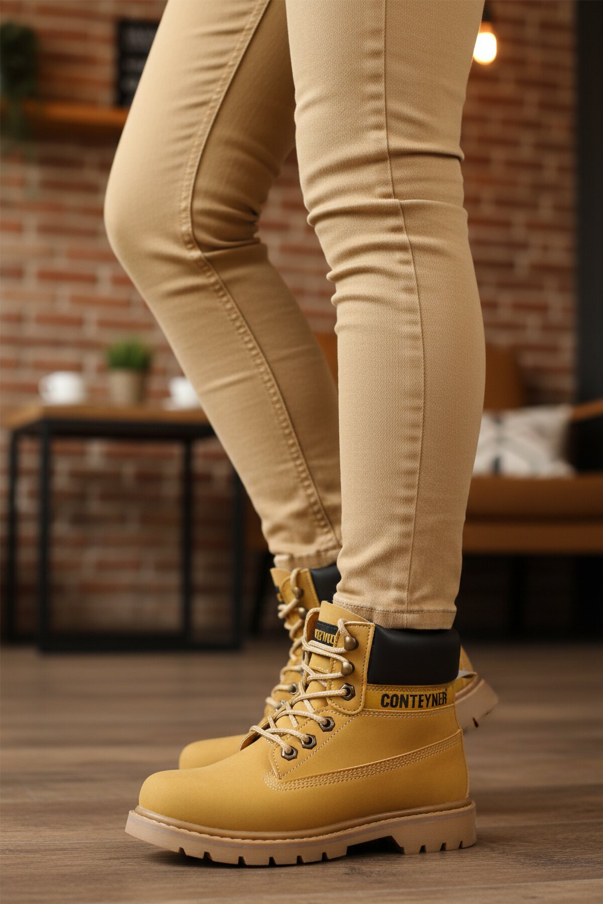 Camel Nubuk Bağcıklı Unisex Bot 922 G