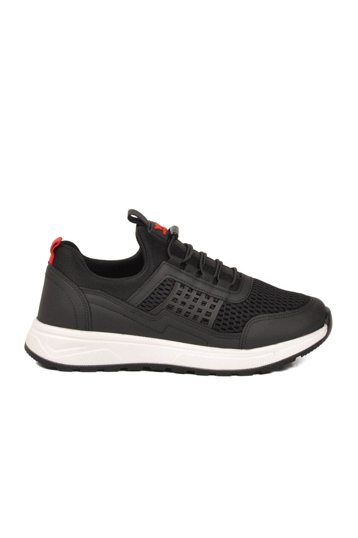 Siyah-Beyaz Hava Alabilen Tekstil Esnek Unisex Spor Ayakkabı 9060 G