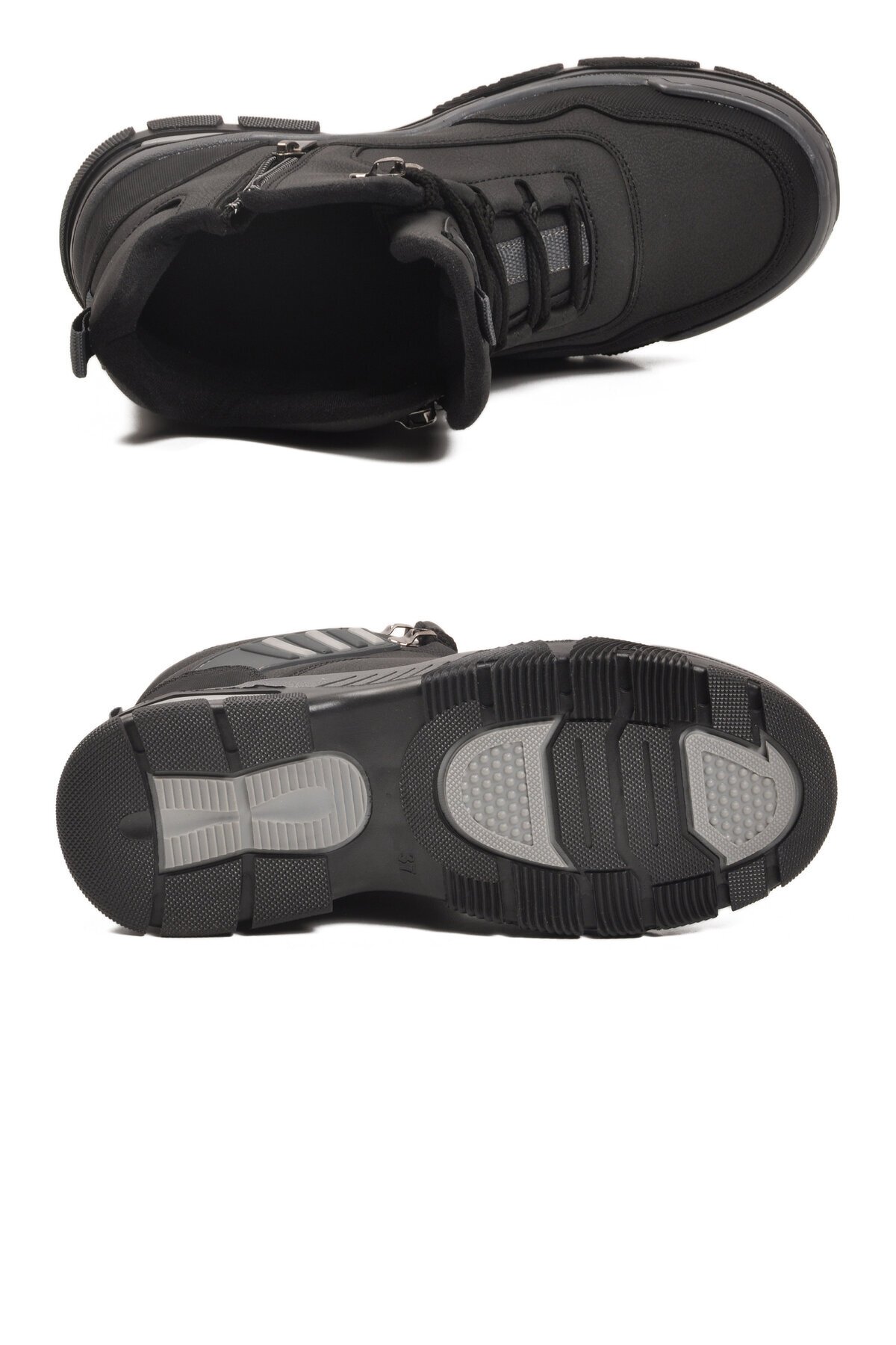 Siyah-Gri Polarlı Unisex Outdoor Bot 444 G