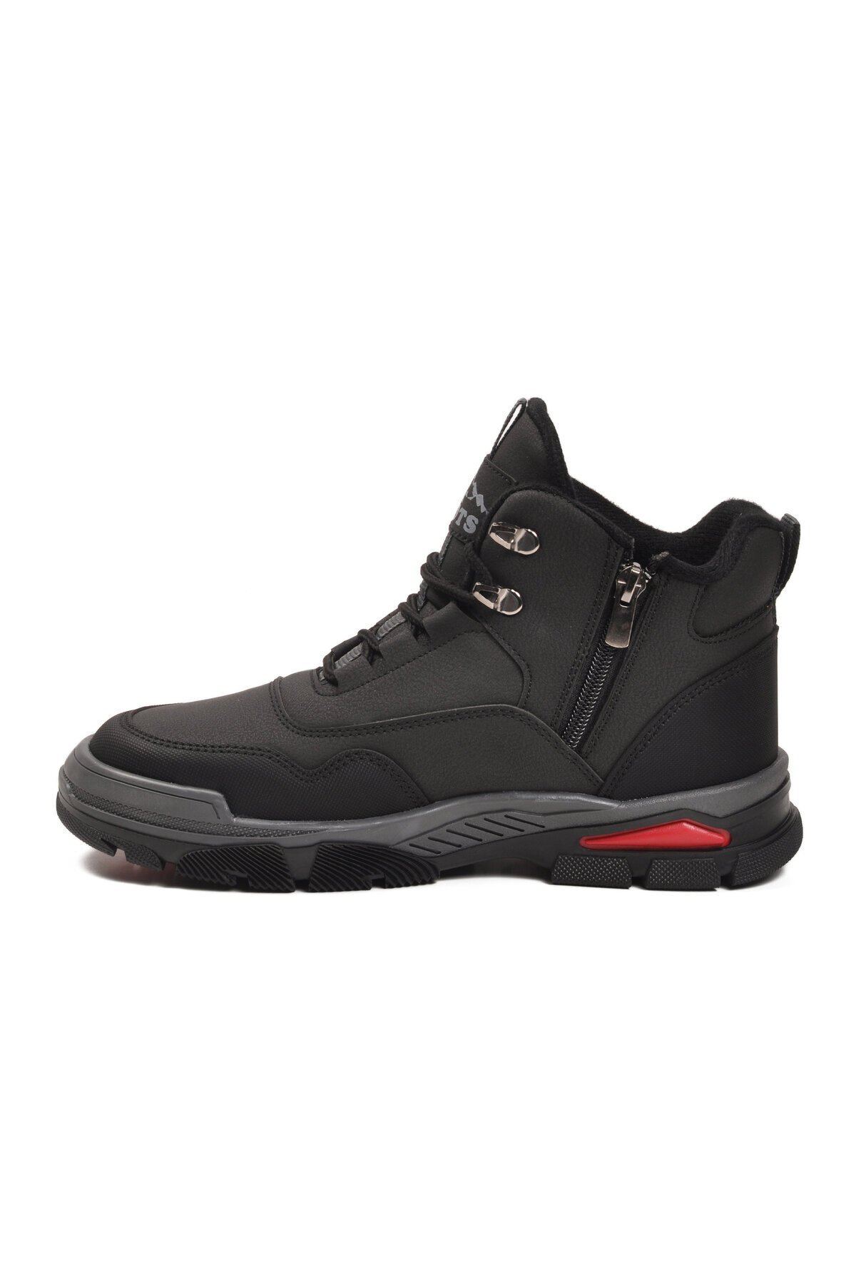 Siyah-Kırmızı Polarlı Unisex Outdoor Bot 444 G