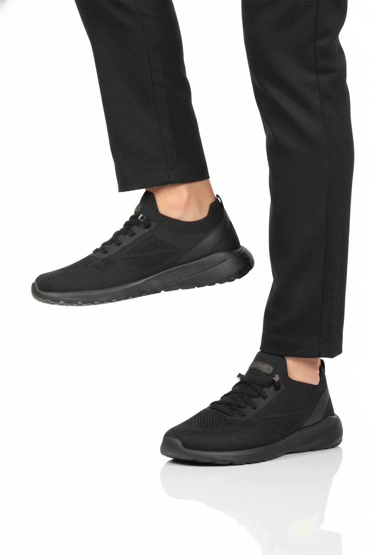 Siyah Tekstil Hafif  Erkek Spor Ayakkabı Bst-646 M