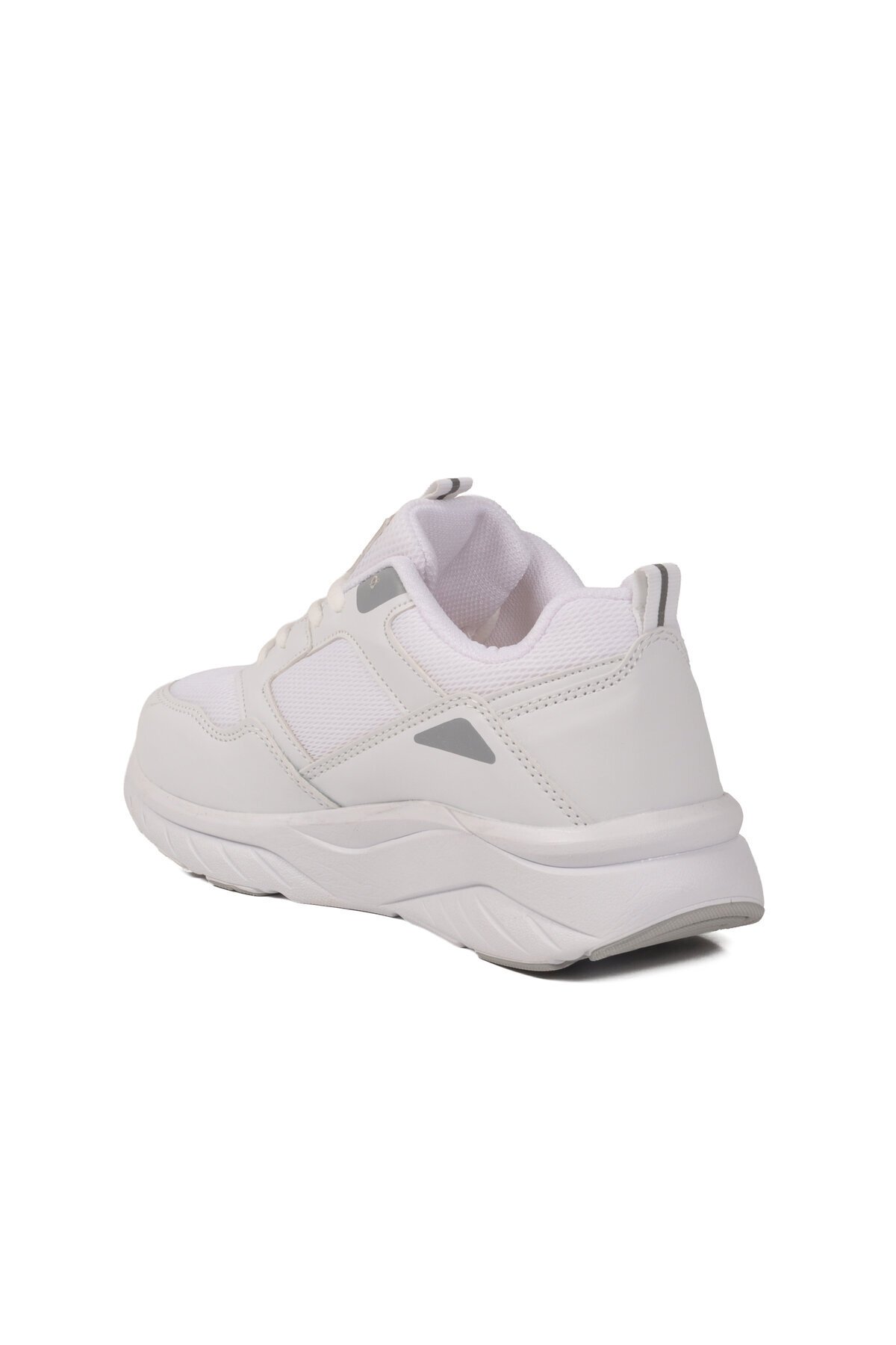 Beyaz-Buz Yüksek Tabanlı Hafif Unisex Spor Ayakkabı 2105 Z