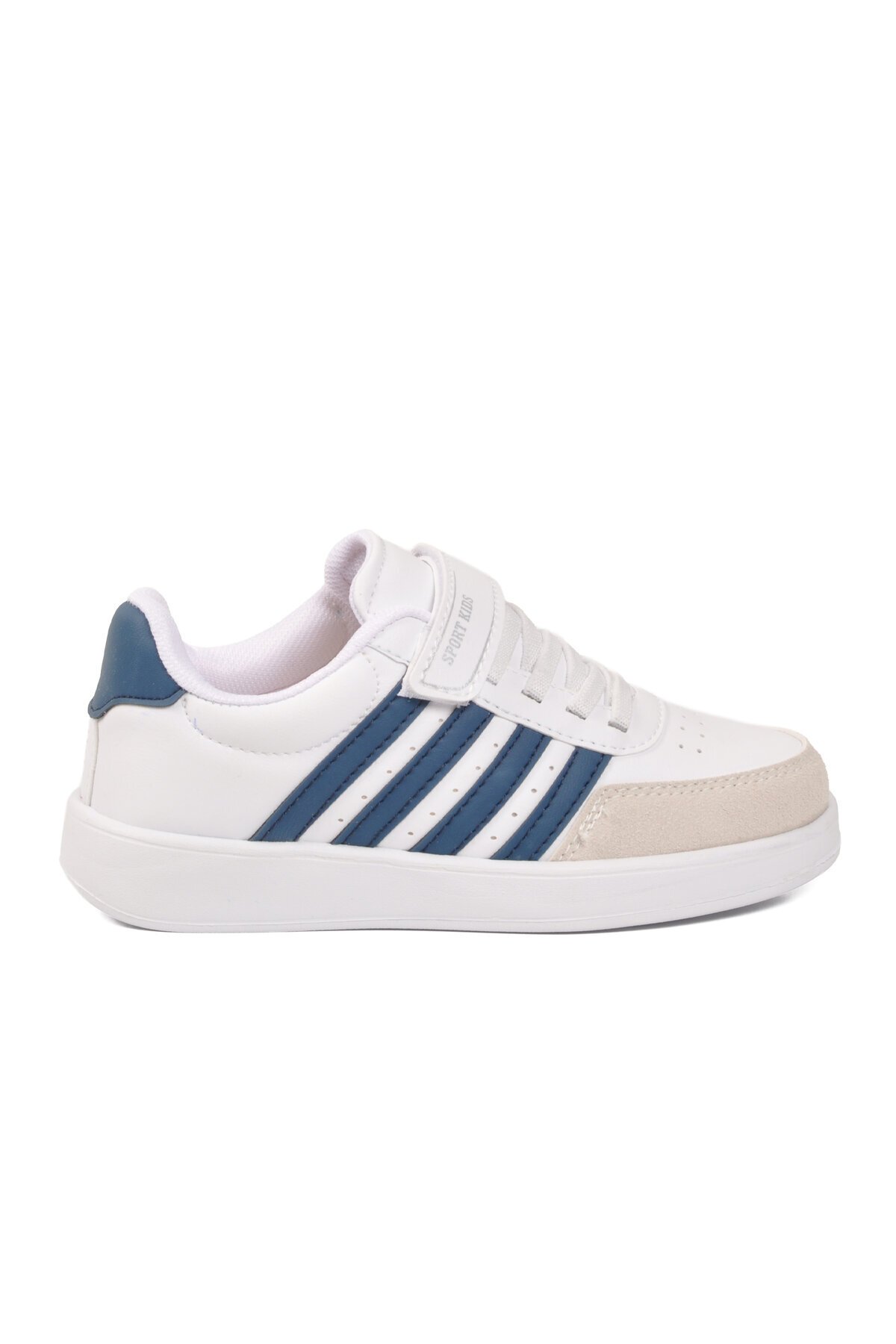 Beyaz-İndigo Hafif Erkek Çocuk Spor Ayakkabı 754 F