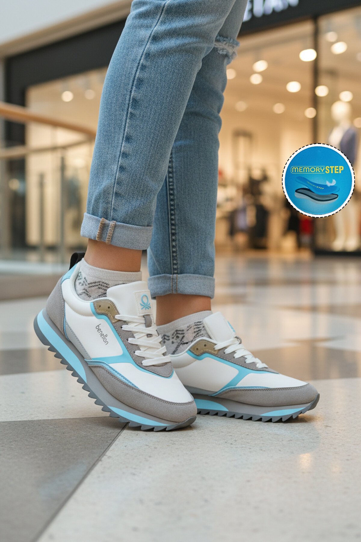 Beyaz Unisex Spor Ayakkabı BNI-11133 G