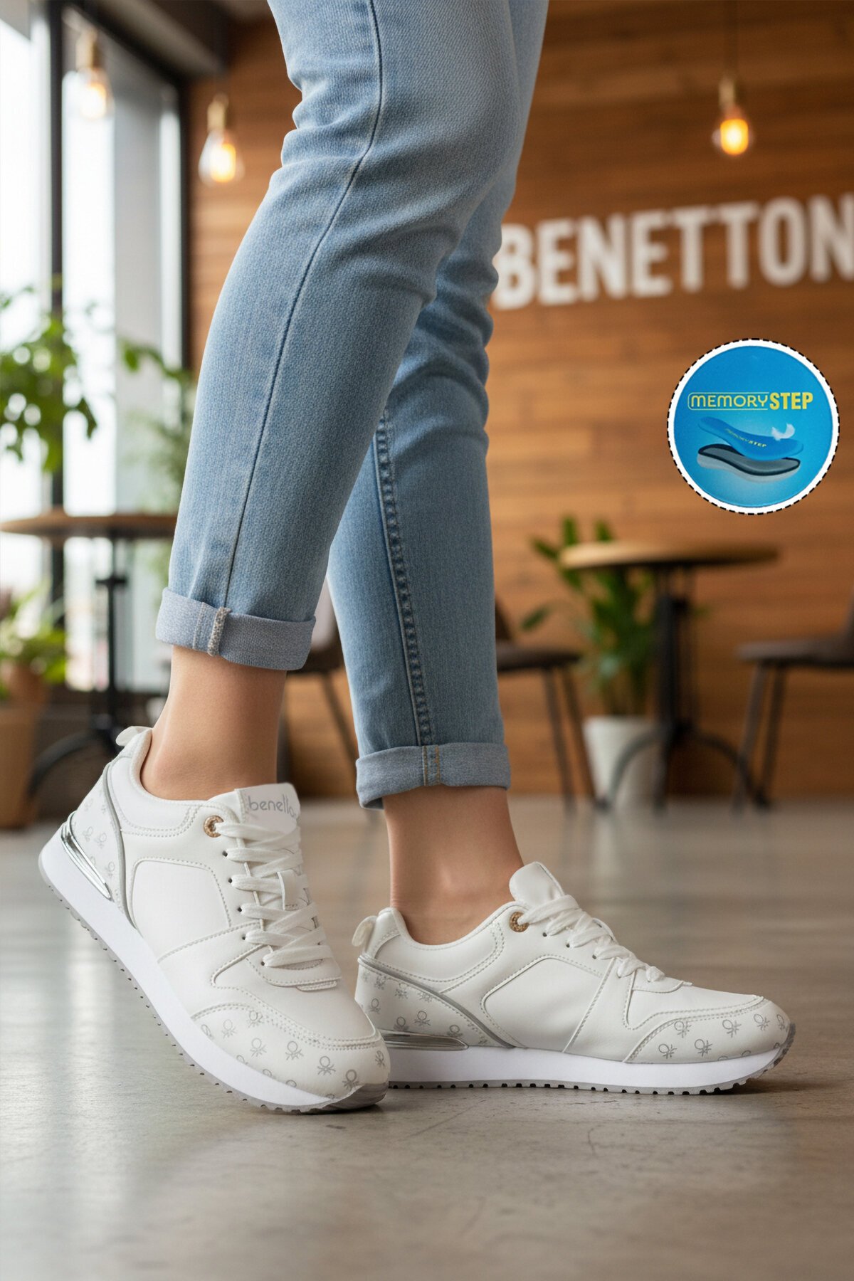 Beyaz Unisex Spor Ayakkabı BNI-12097 G