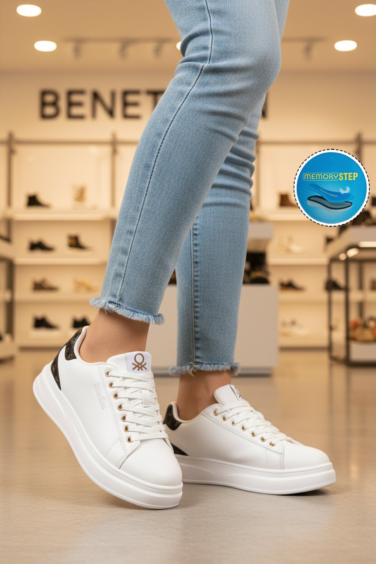 Beyaz Unisex Spor Ayakkabı BNI-12098 G