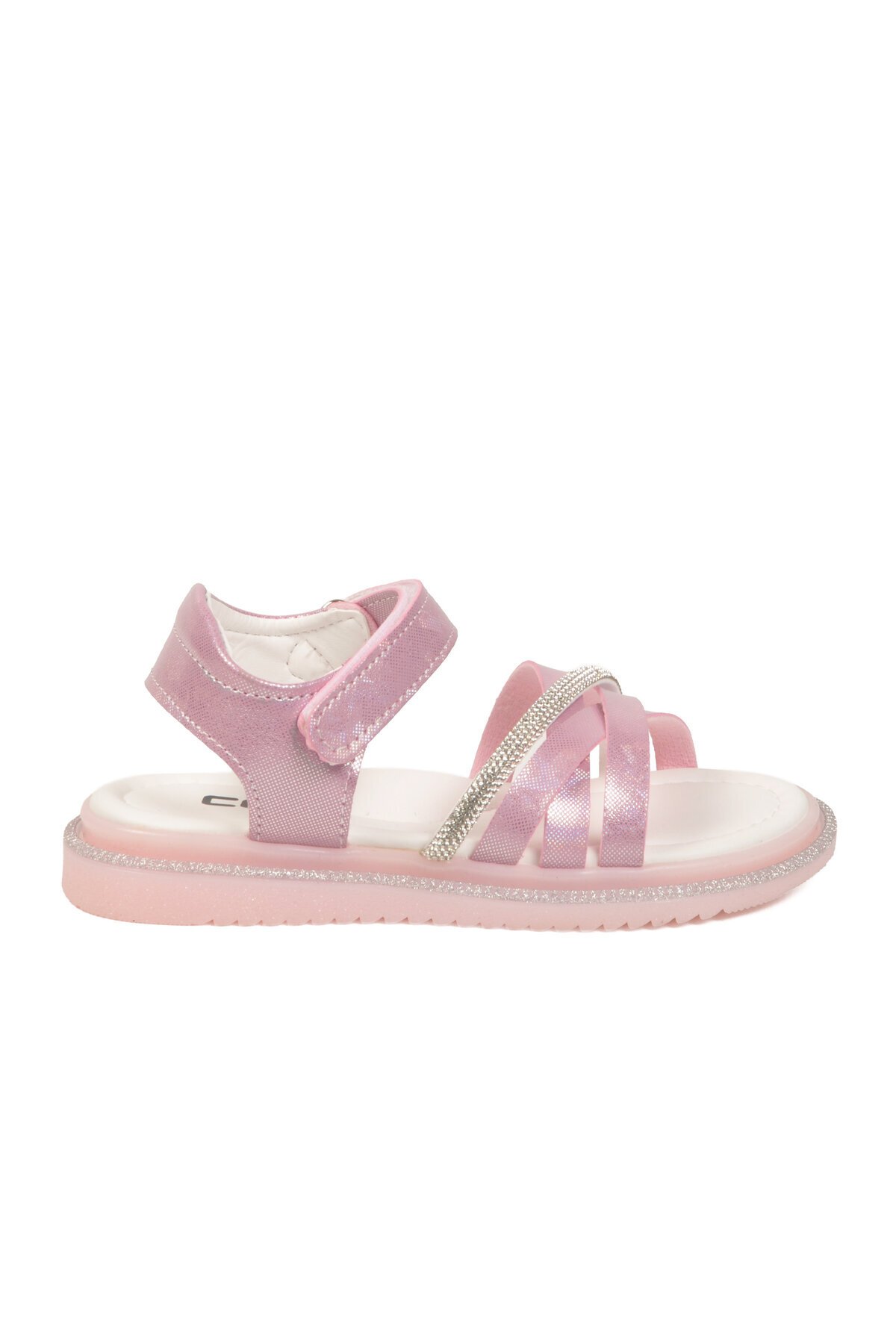 Pembe Cırtlı Kız Çocuk Sandalet Maya P