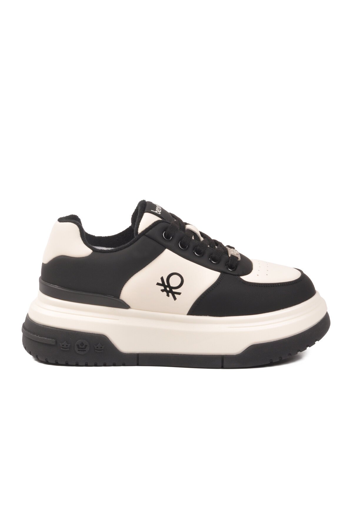 Siyah-Beyaz Kadın Sneaker BNI-12046 G