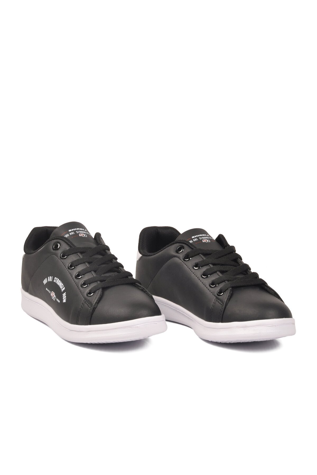 Siyah-Beyaz Hafif Unisex Spor Ayakkabı Bst-1002 G