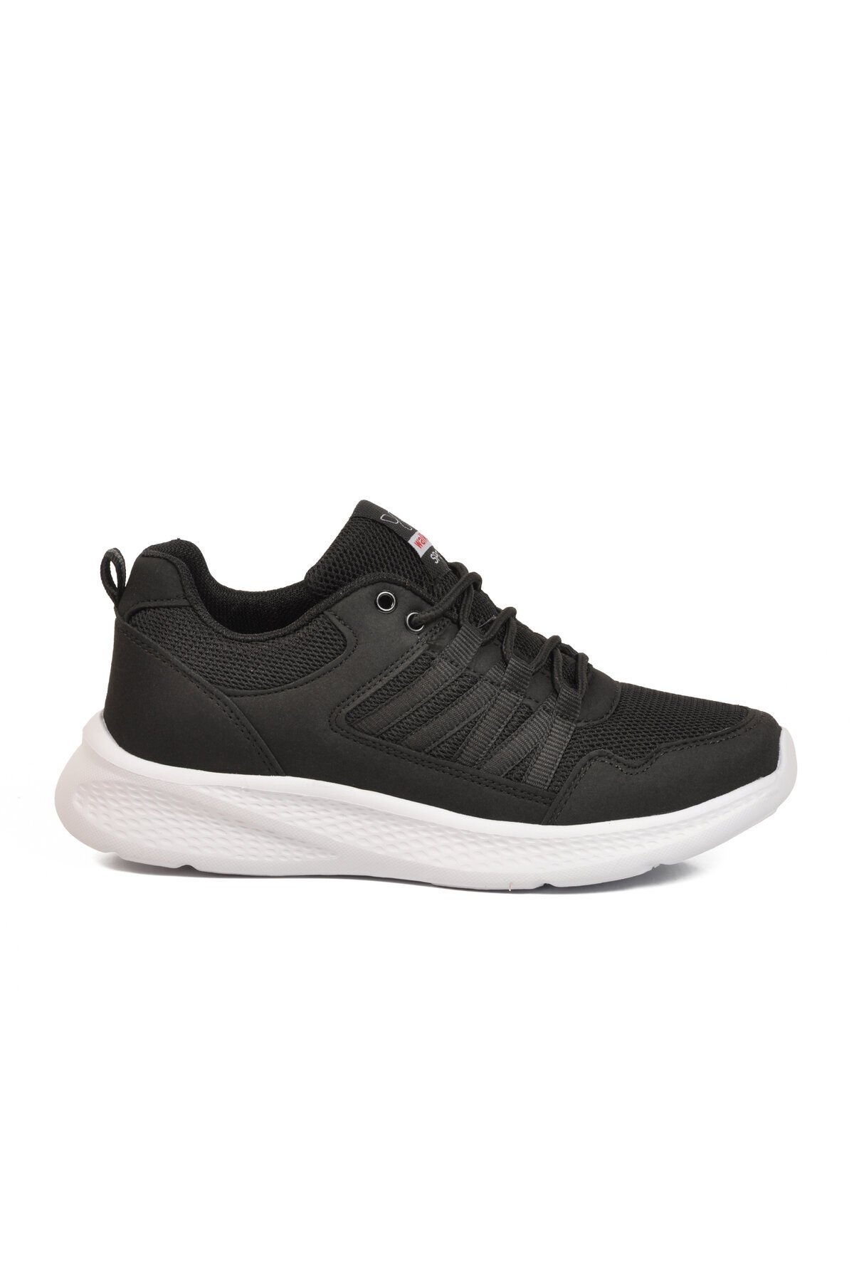 Siyah-Beyaz Tekstil Hafif Unisex Spor Ayakkabı 2029 G